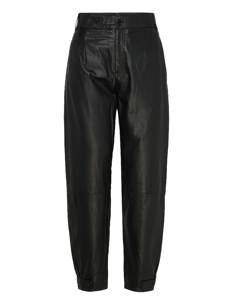 DEPECHE - BeccaDEP HW Pants Ankel Length - skinnbyxor - 099 black (nero) - 0