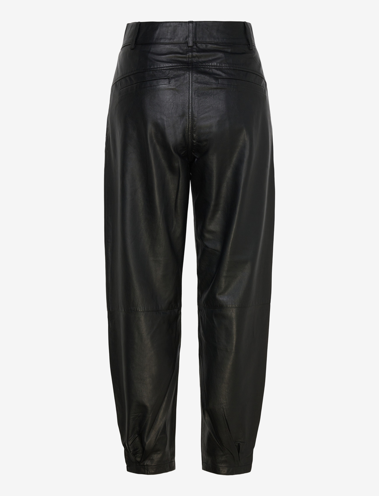 DEPECHE - BeccaDEP HW Pants Ankel Length - læderbukser - 099 black (nero) - 1