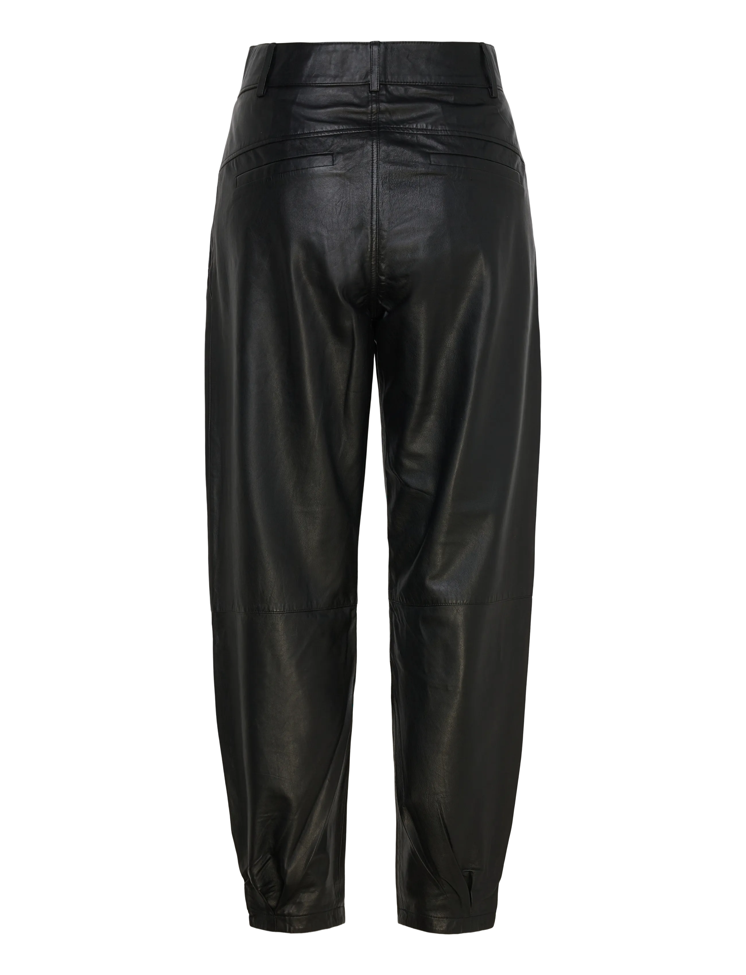 DEPECHE - BeccaDEP HW Pants Ankel Length - læderbukser - 099 black (nero) - 1