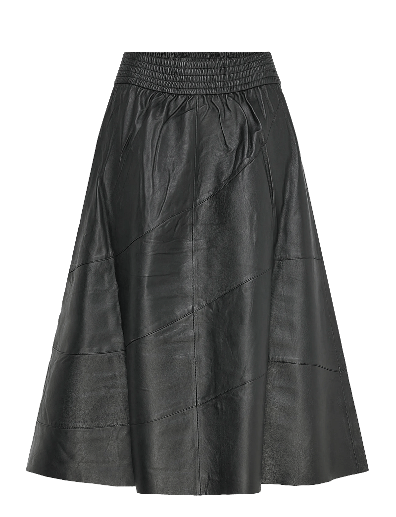 DEPECHE - RigaDEP Skirt - lederröcke - 099 black (nero) - 0