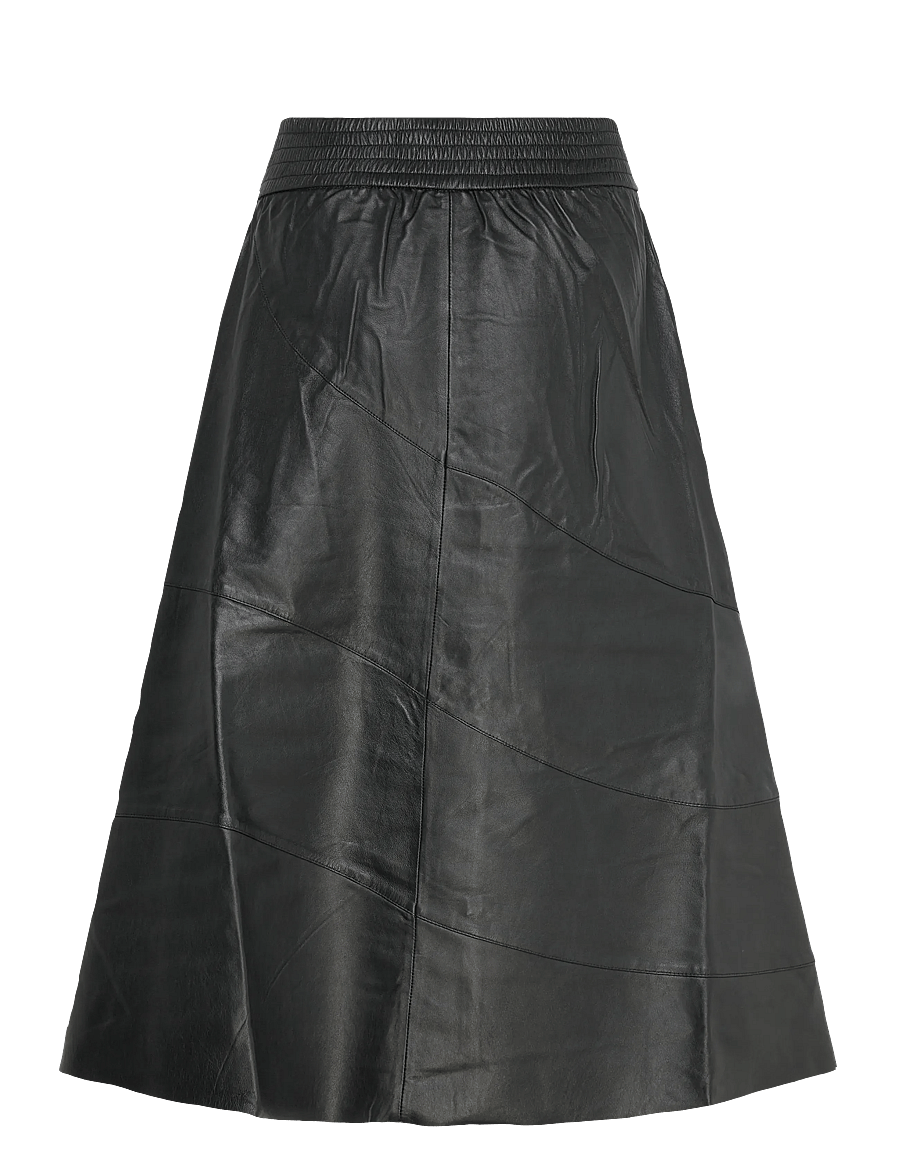 DEPECHE - RigaDEP Skirt - Ādas svārki - 099 black (nero) - 1