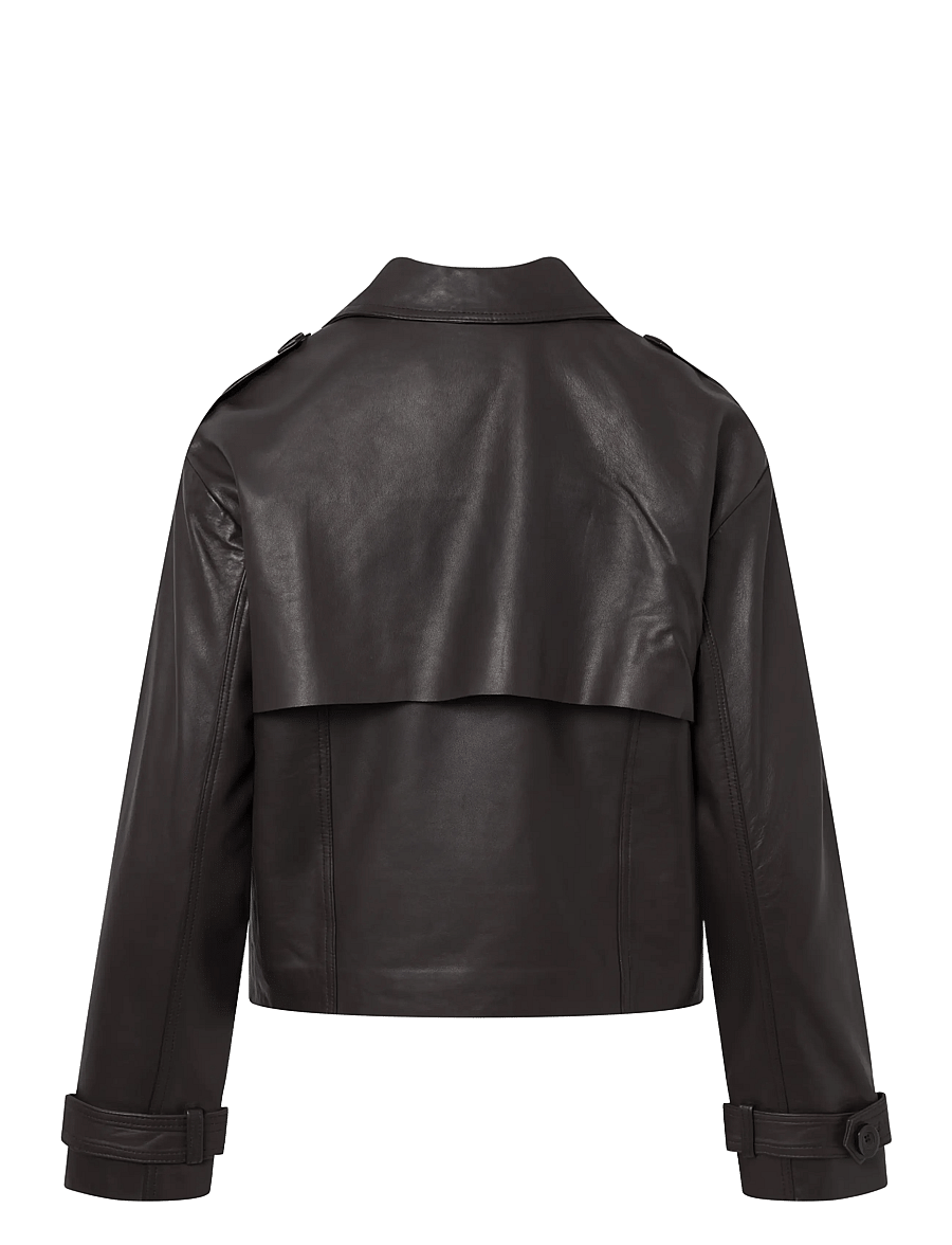 DEPECHE - MayDEP Short Trenchcoat - 008 chocolate - 1