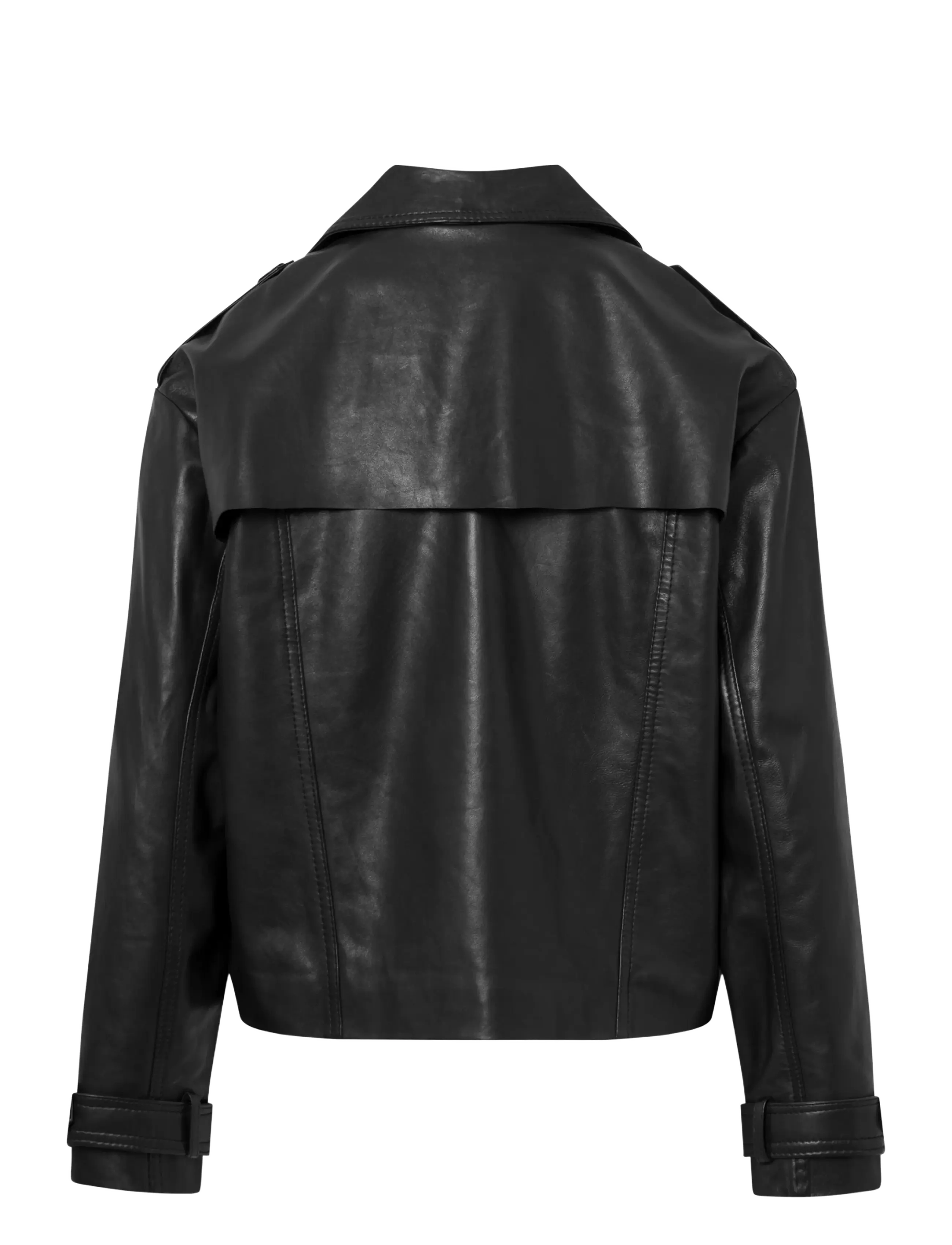 DEPECHE - MayDEP Short Trenchcoat - 099 black (nero) - 1