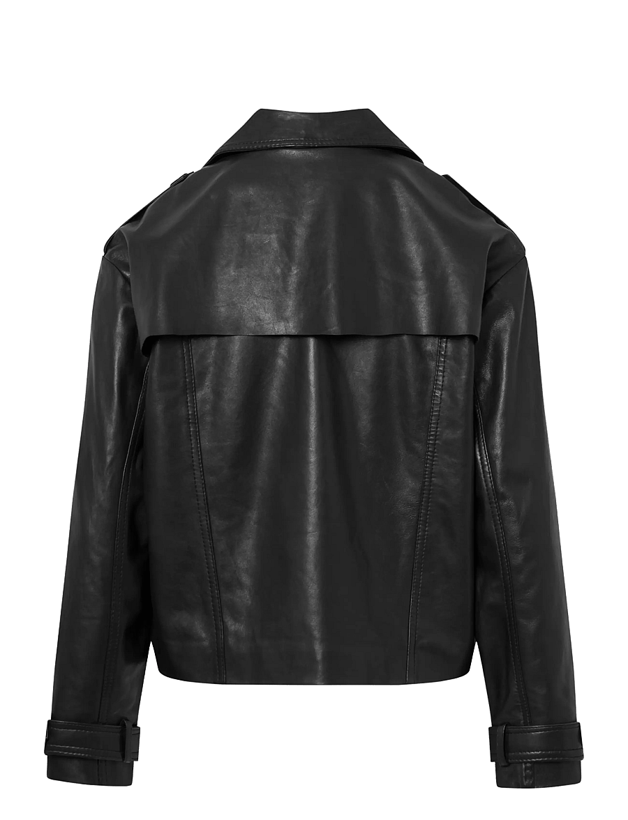 DEPECHE - MayDEP Short Trenchcoat - 099 black (nero) - 1
