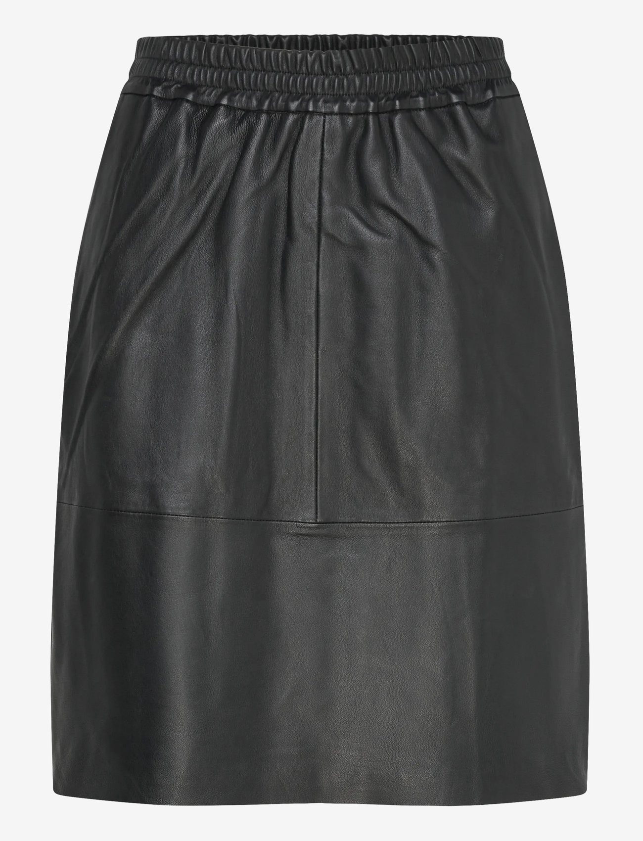DEPECHE - MariaDEP Skirt - Ādas svārki - 099 black (nero) - 0