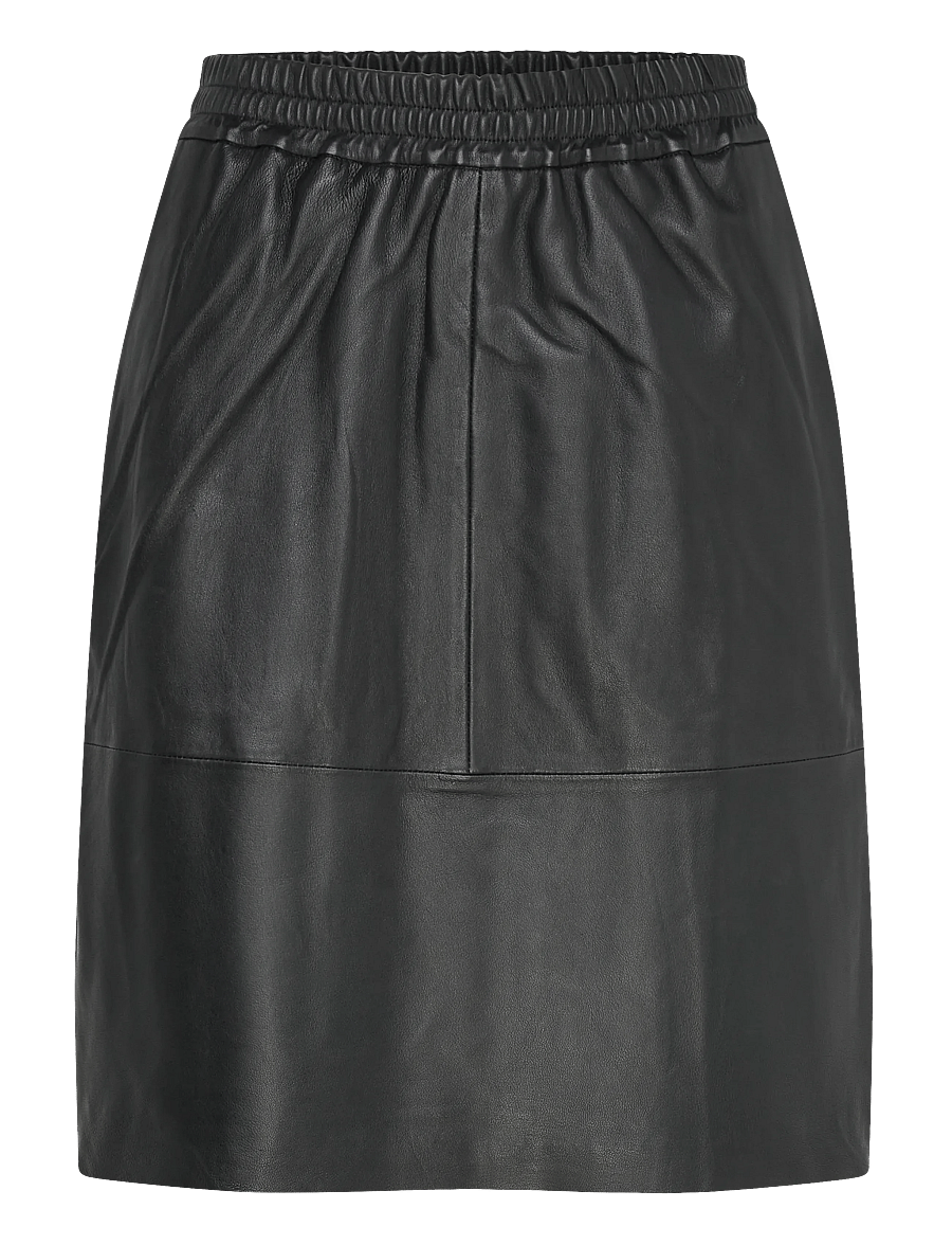 DEPECHE - MariaDEP Skirt - odiniai sijonai - 099 black (nero) - 0
