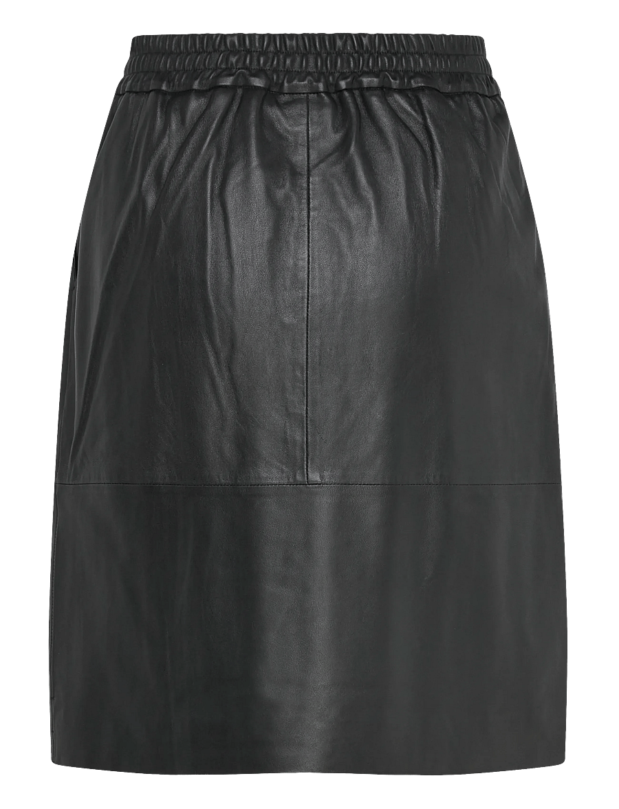 DEPECHE - MariaDEP Skirt - odiniai sijonai - 099 black (nero) - 1