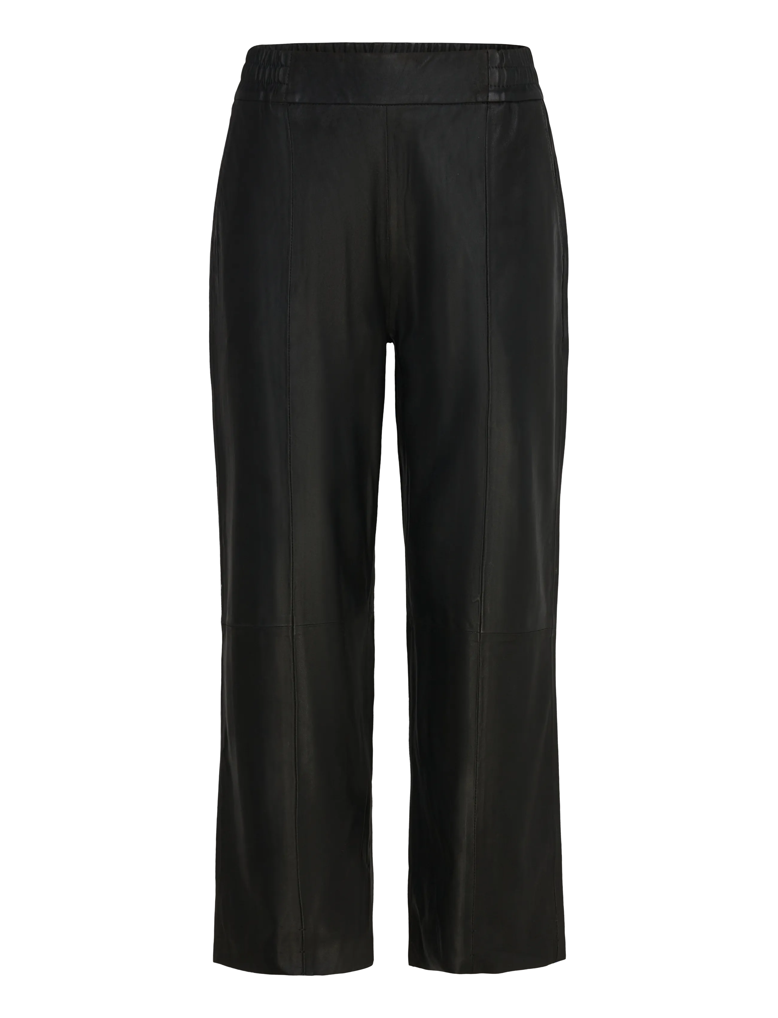 DEPECHE SallyDEP HW Pants 7/8 Length Straight Leg - Bukser - 099 BLACK (NERO) / black
