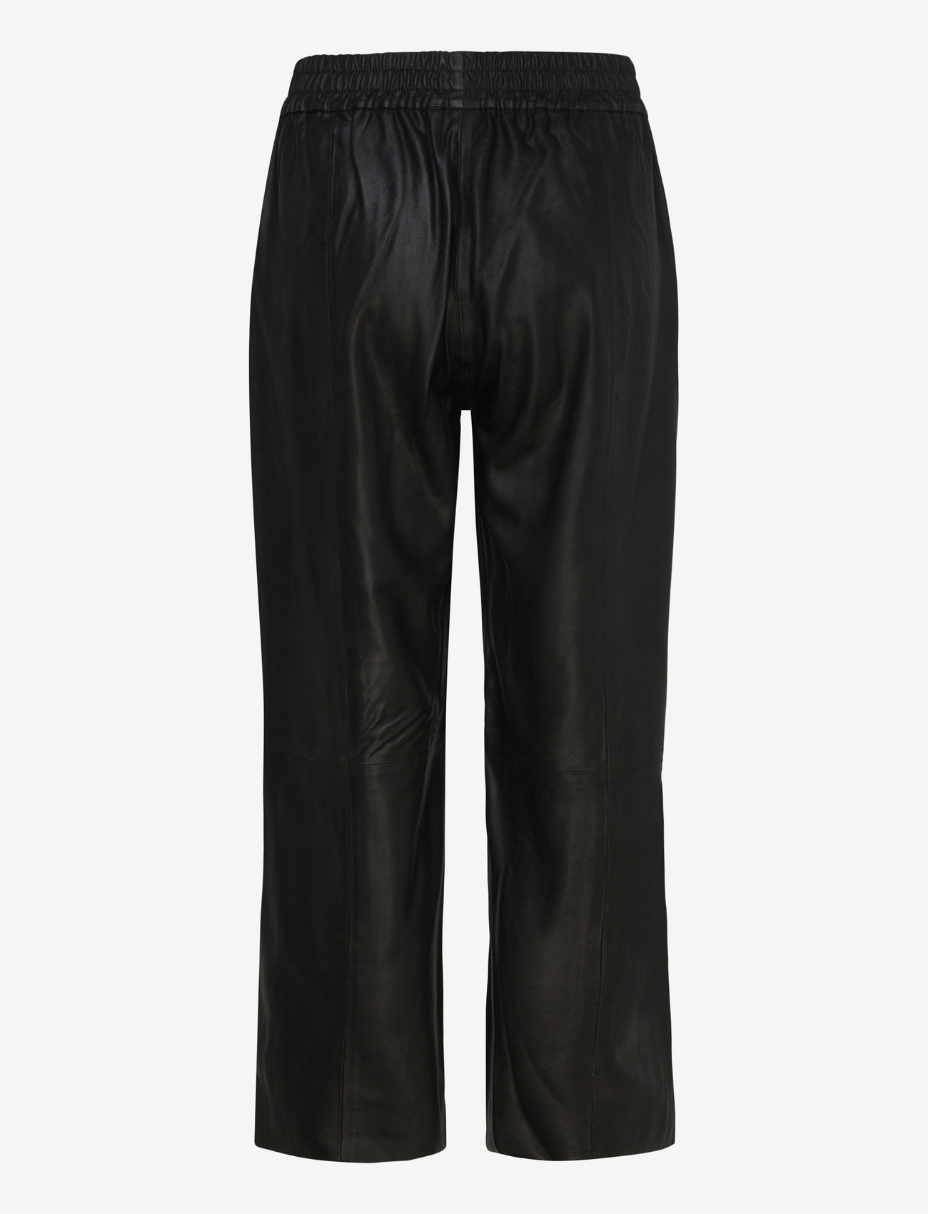 DEPECHE - SallyDEP HW Pants 7/8 Length Straight Leg - nahkpüksid - 099 black (nero) - 1
