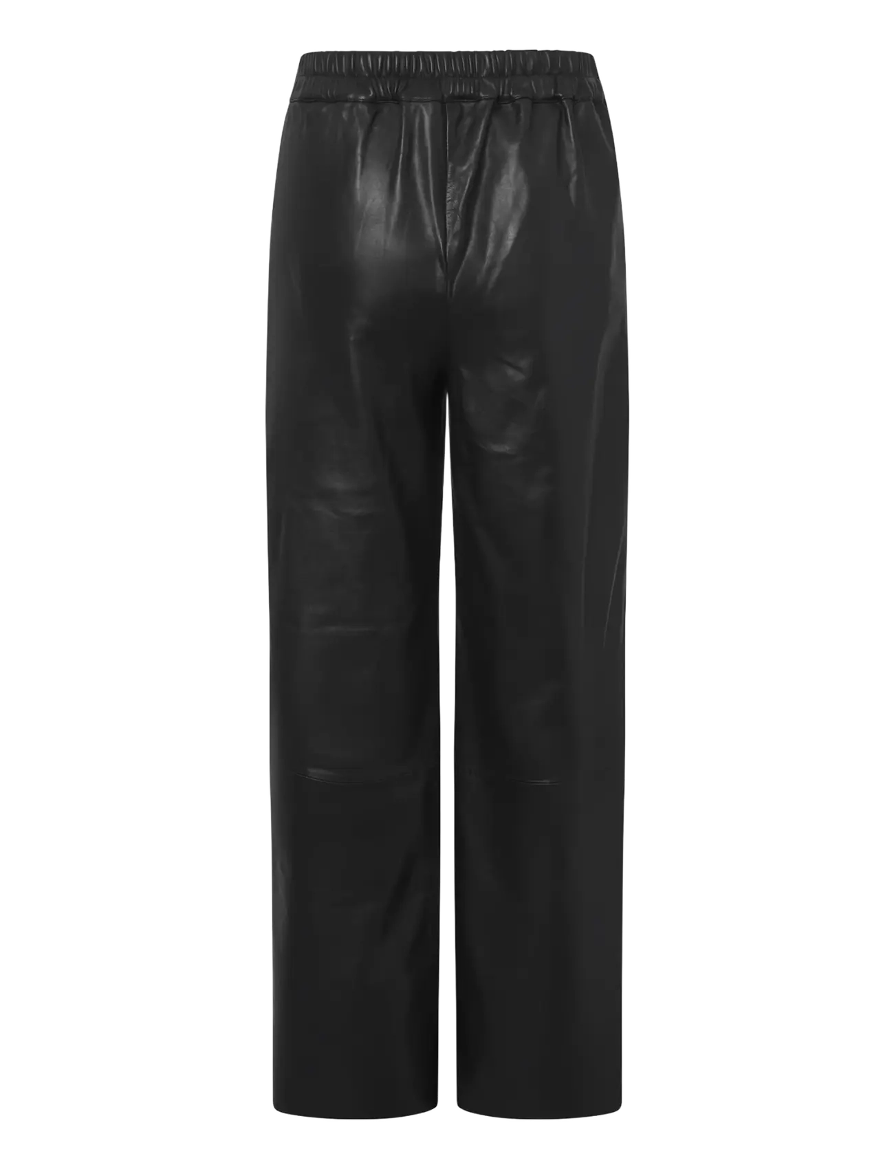 DEPECHE - JuliaDEP HW Pants Full Length Straight Leg - 099 black (nero) - 1
