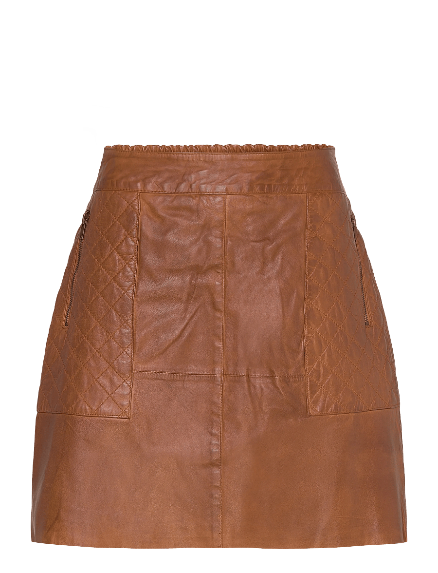 DEPECHE - CamillaDEP Skirt - 005 vintage cognac - 0