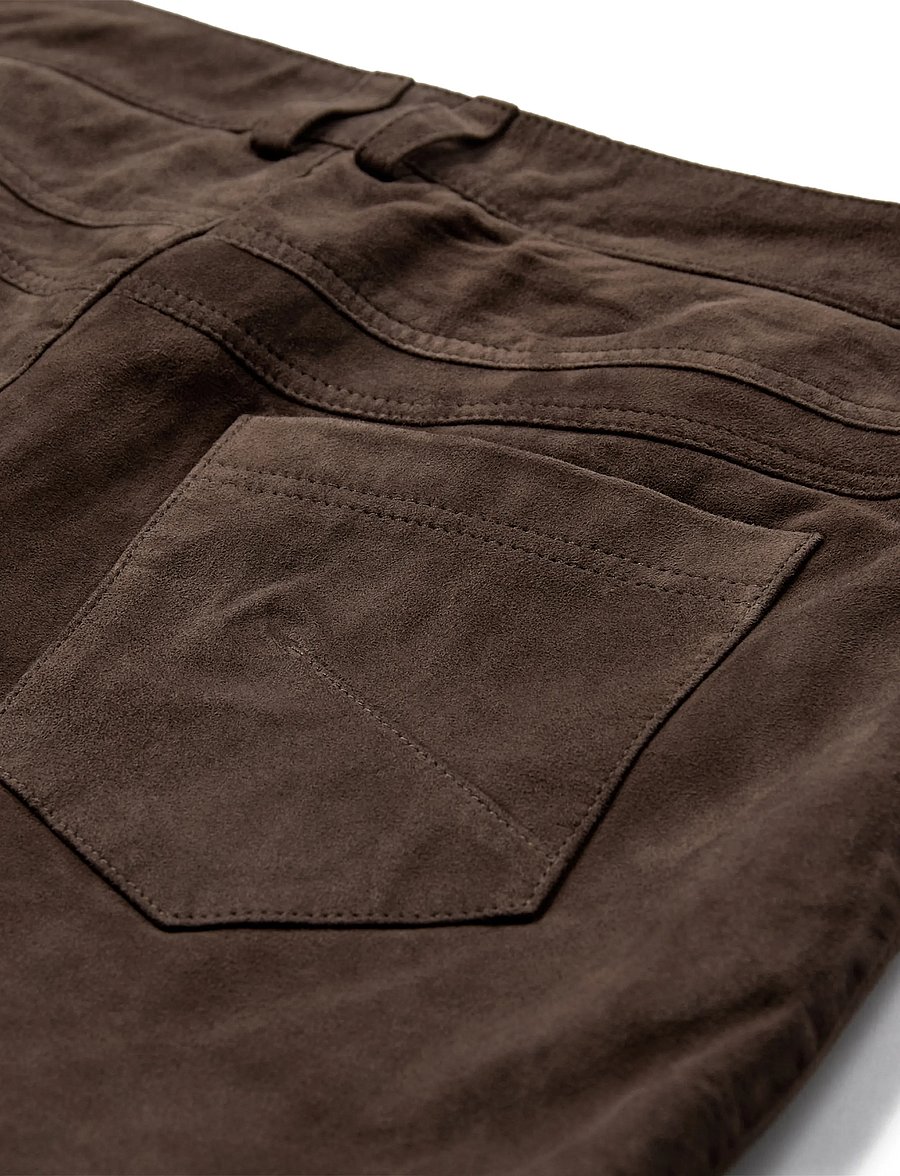 DEPECHE - NaomiDEP HW Pant 7/8 Length - lederhosen - 217 deer - 2