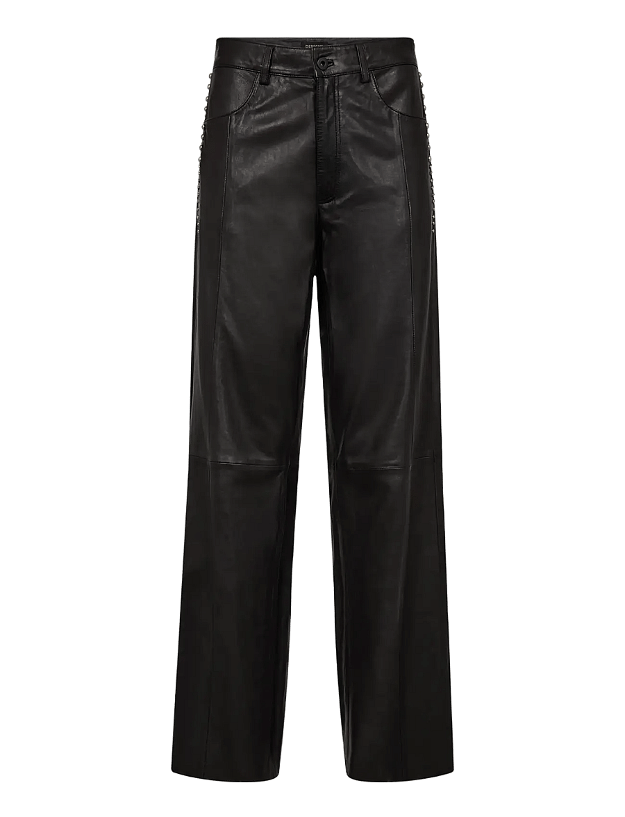 DEPECHE - CatDEP MW Pant Full Length - lederhosen - 099 black (nero) - 0