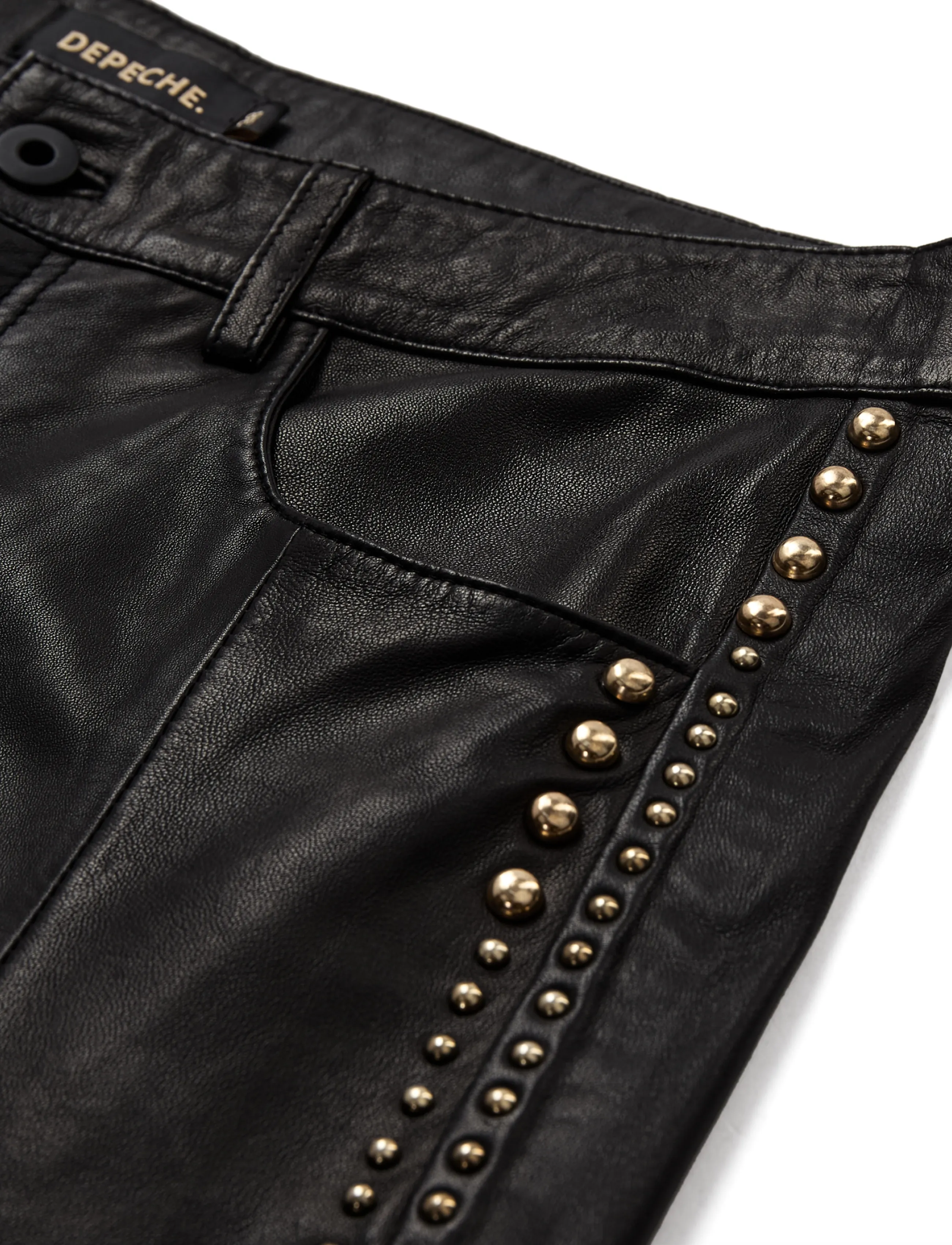 DEPECHE - CatDEP MW Pant Full Length - lederhosen - 099 black (nero) - 2