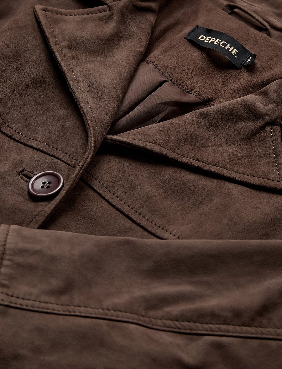 DEPECHE - VallyDEP Suede Jacket - 217 deer - 2