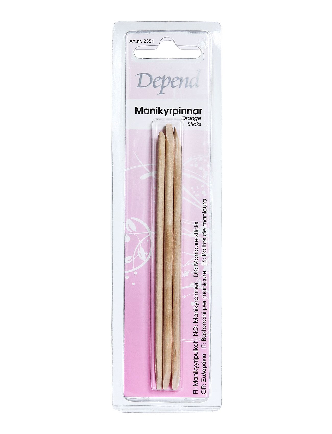 Depend Cosmetic Manikyrpinne 3-Pack - - ONE SIZE 1