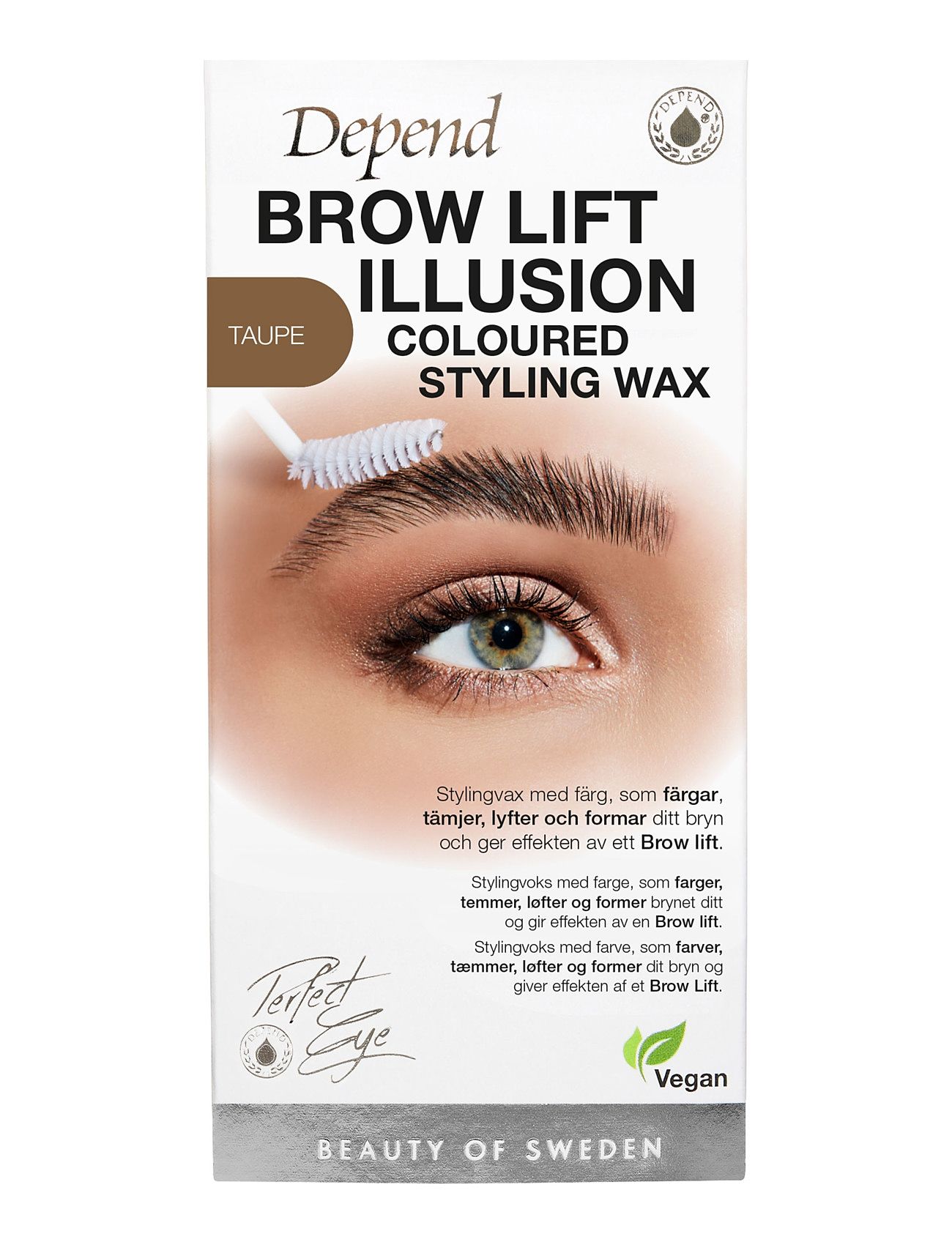 Depend Cosmetic Pe Brow Illusion Wax Taupe Se/No/Dk - Nude - ONE SIZE
