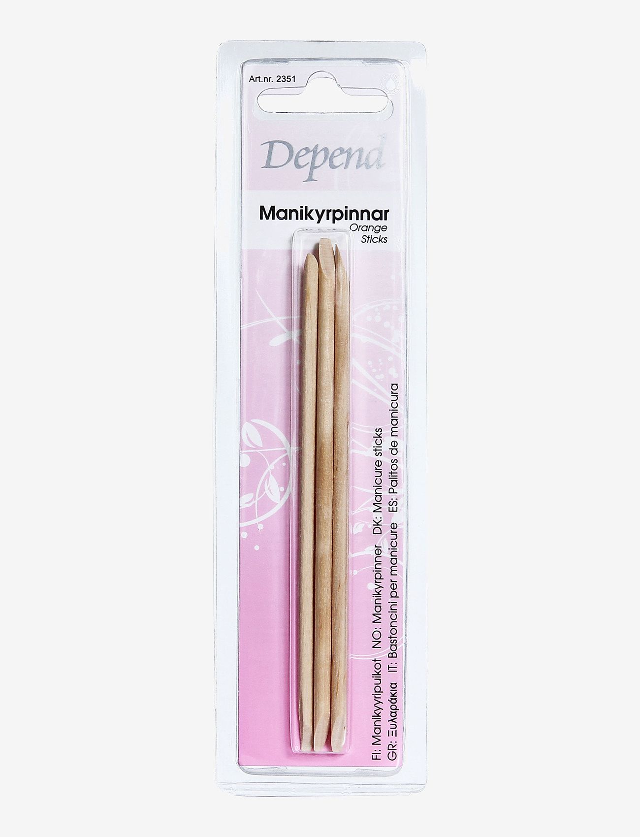 Depend Cosmetic - Manikyrpinne 3-pack - makeup - clear - 0