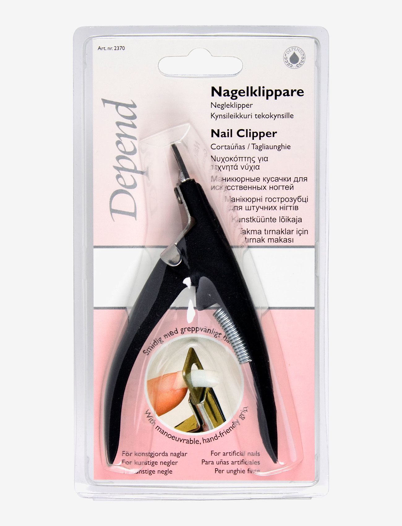 Depend Cosmetic - Nagelsax till lösnaglar - makeup - clear - 0