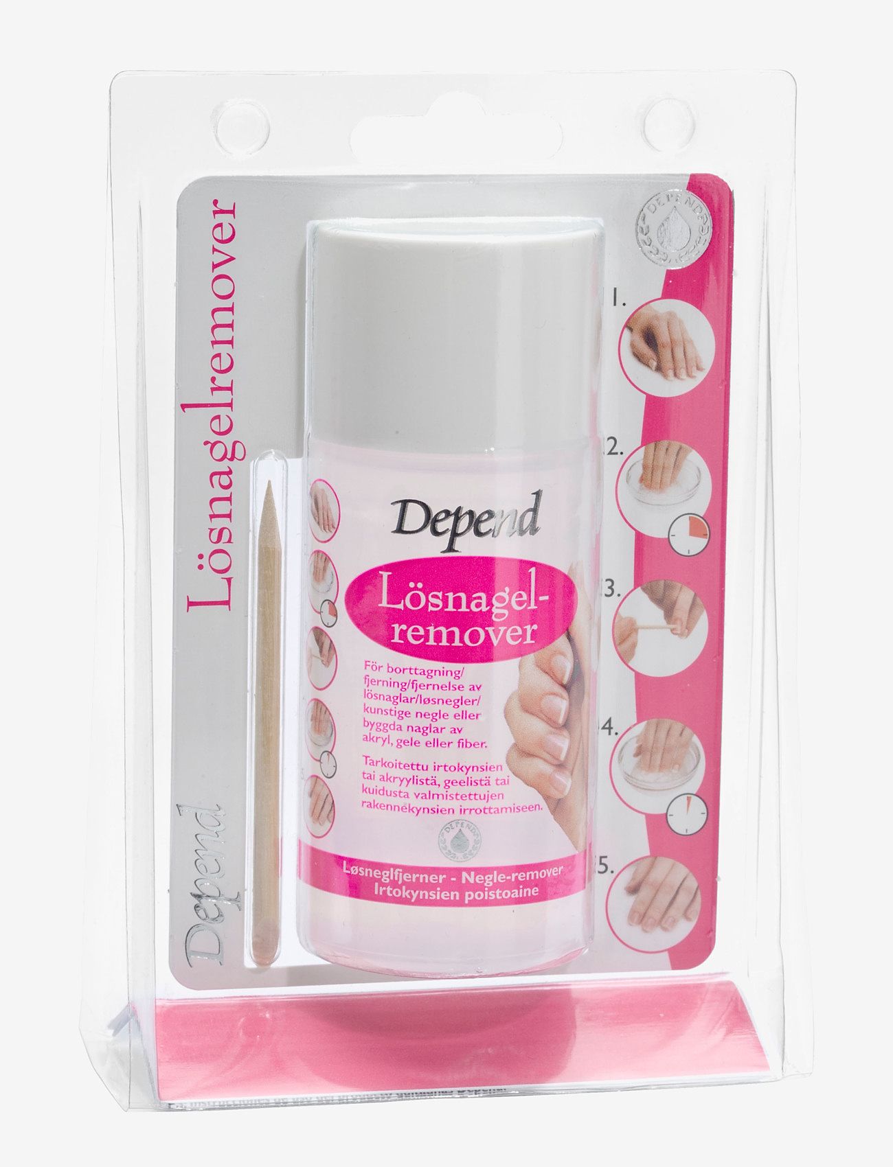 Depend Cosmetic - Lösnagelremover - valmiina treffi-iltaan - clear - 0
