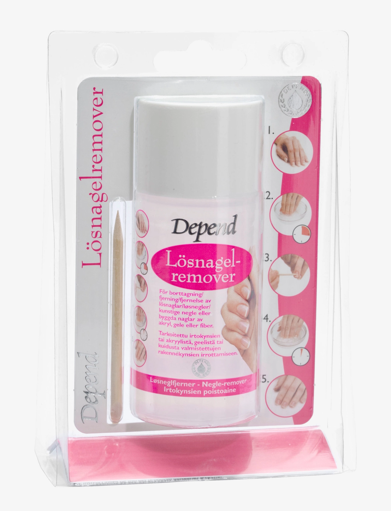 Depend Cosmetic Lösnagelremover - Neglelaksfjernere - CLEAR / undefined
