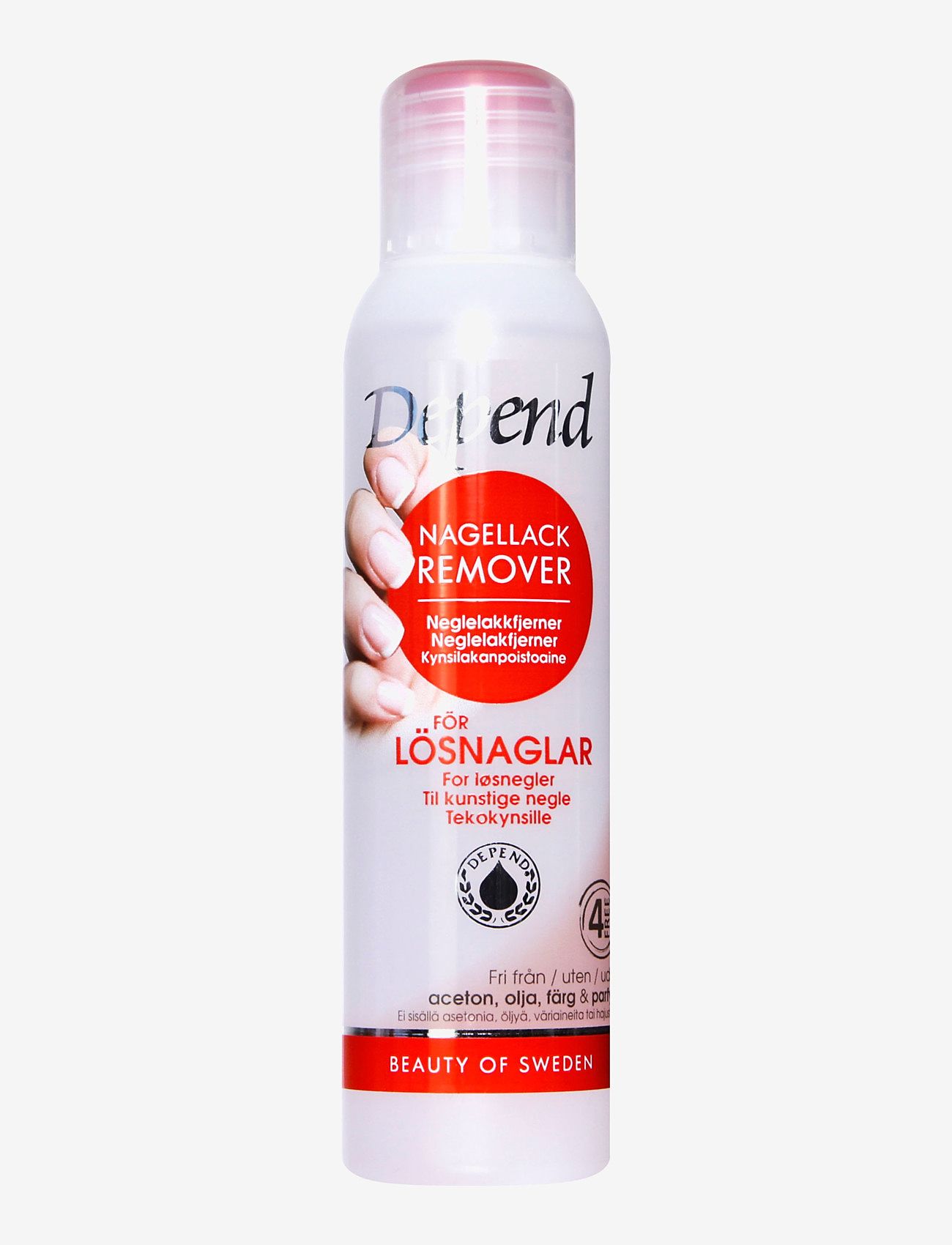 Depend Cosmetic - Nagellacksremover röd 100 ml - makeup - clear - 0