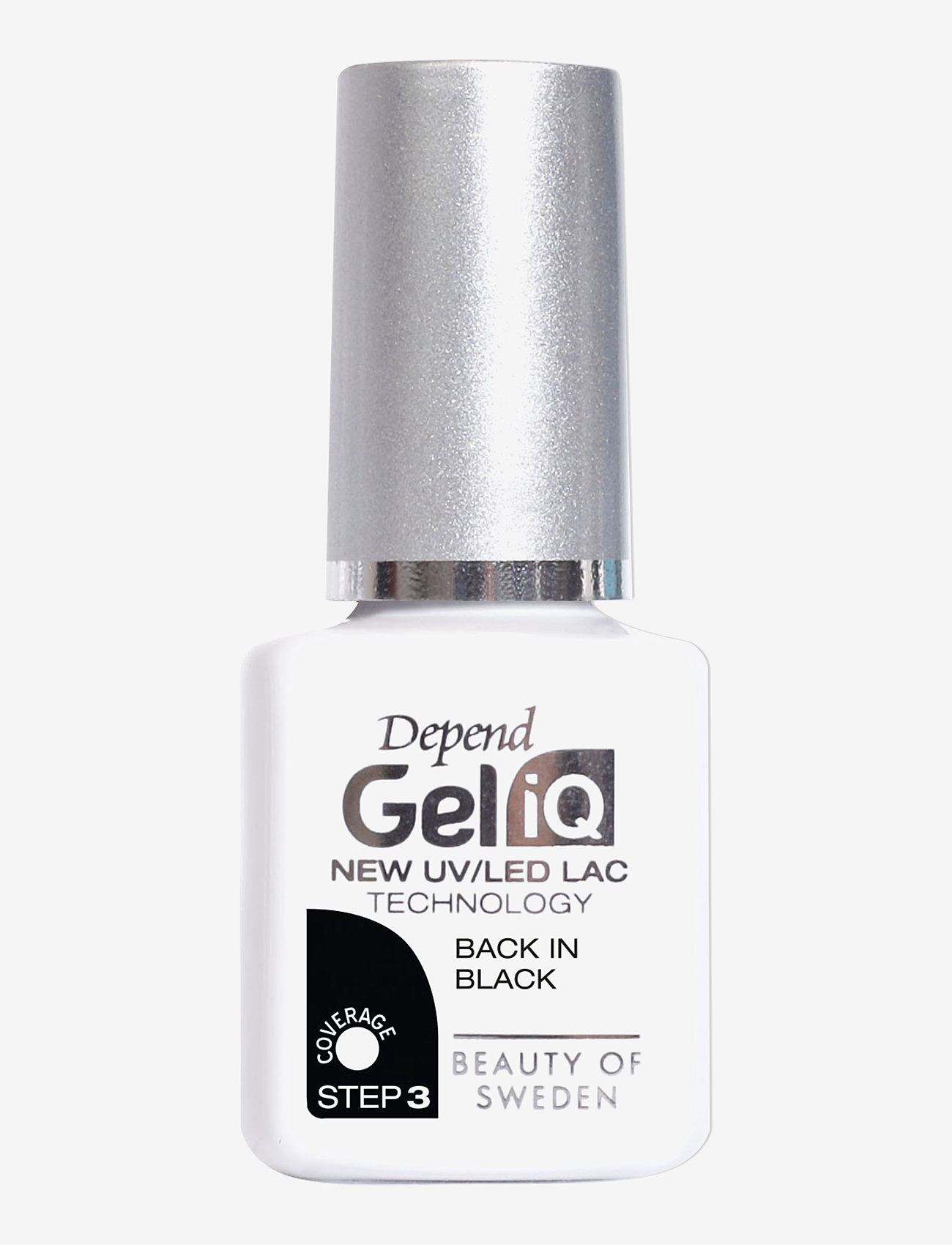 Depend Cosmetic Gel Iq Back In Black, Gel Neglelak, Sort, Str: 5 ML