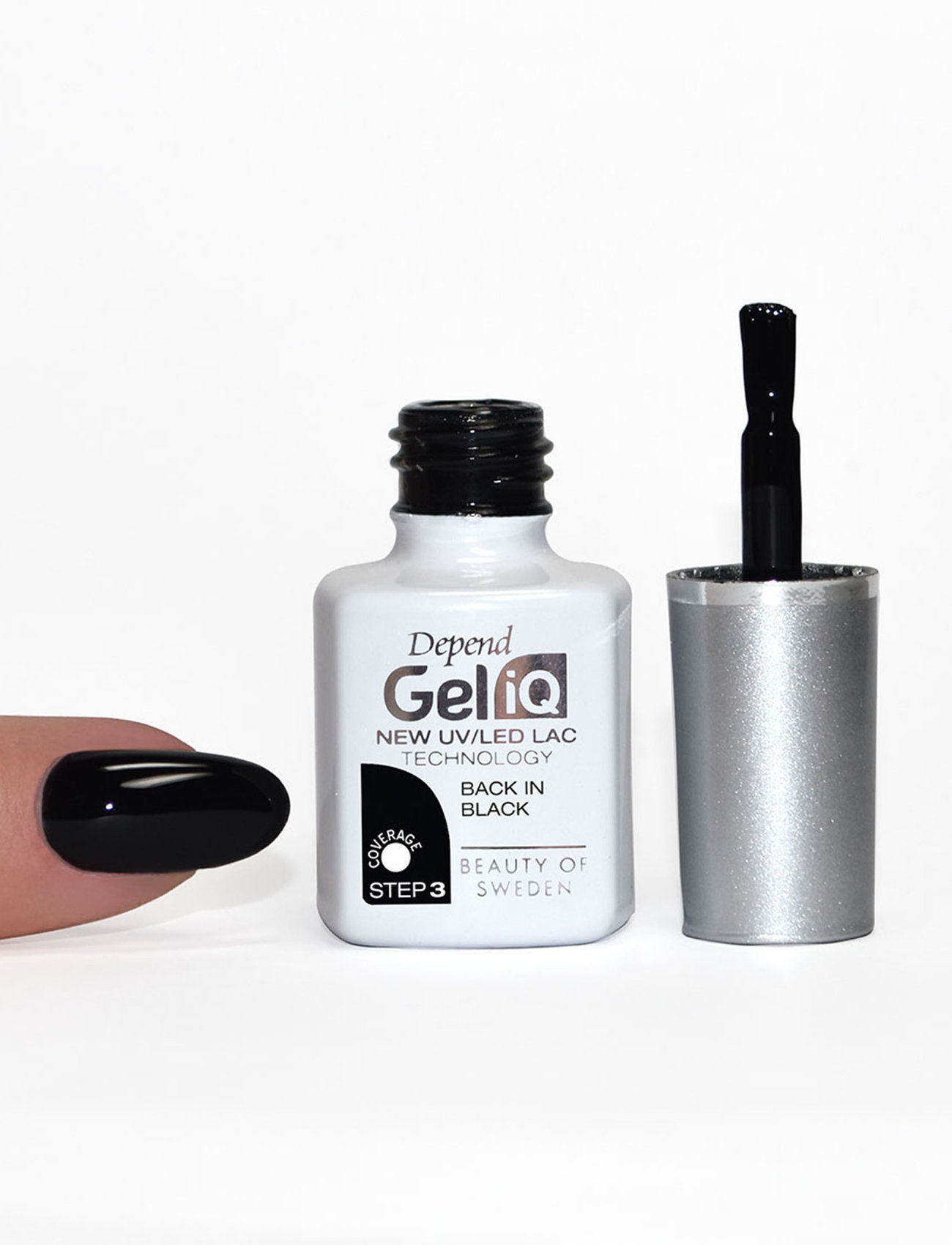 Depend Cosmetic Gel Iq Back In Black, 5 ml, Black, Negle > Gelé-Neglelak, Dame