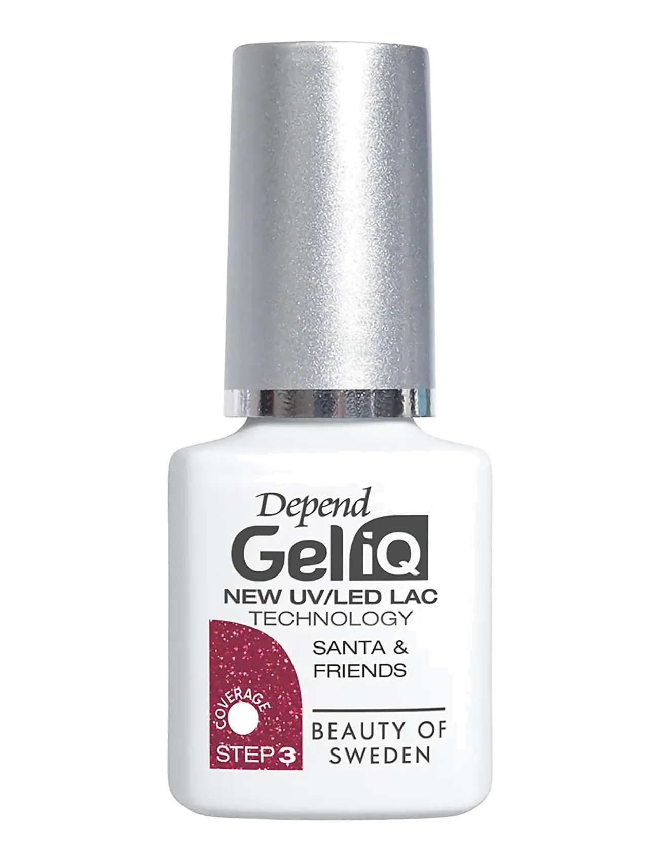 Depend Cosmetic GeliQ 5ml - Gel Neglelakk - SANTA & FRIENDS / red