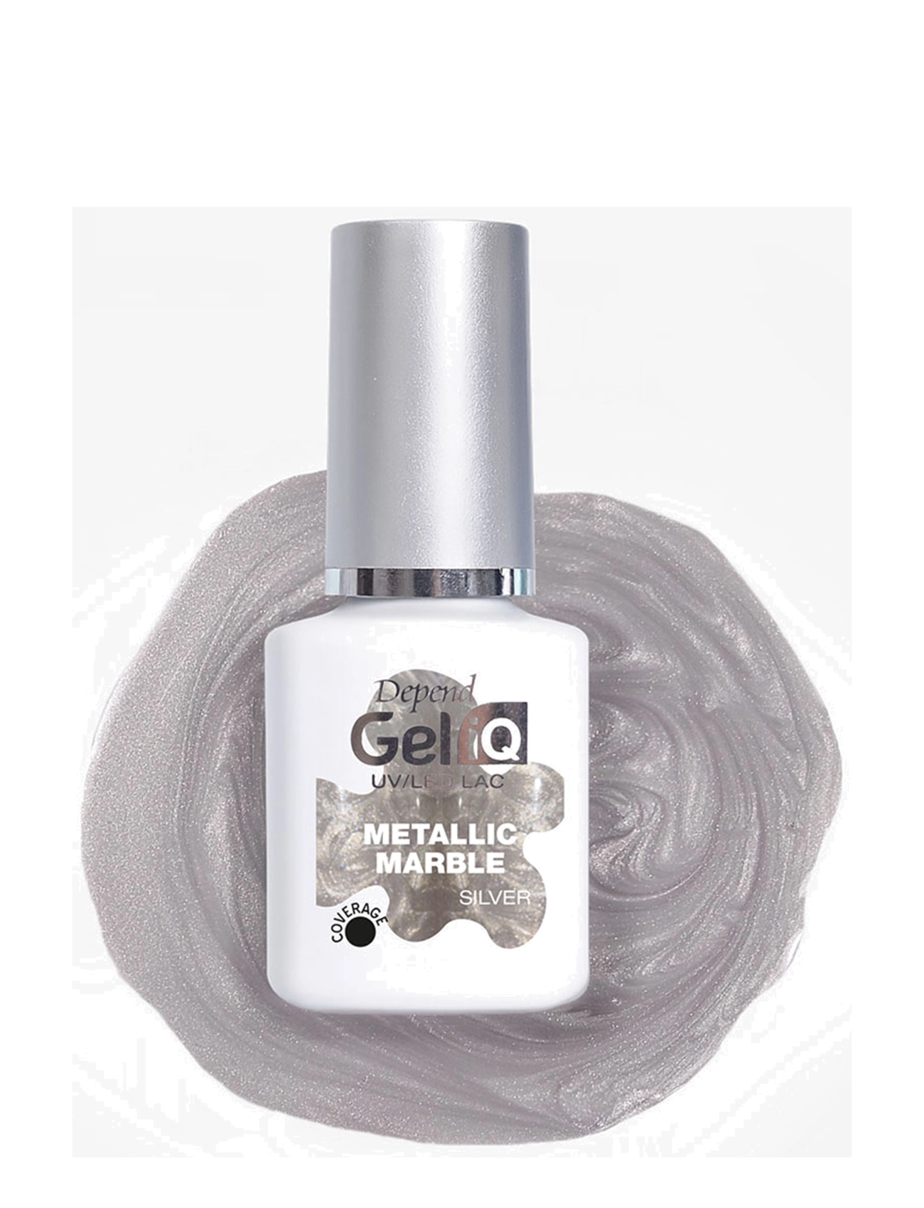 Depend Cosmetic - GeliQ Metallic Marble - smink - silver - 2