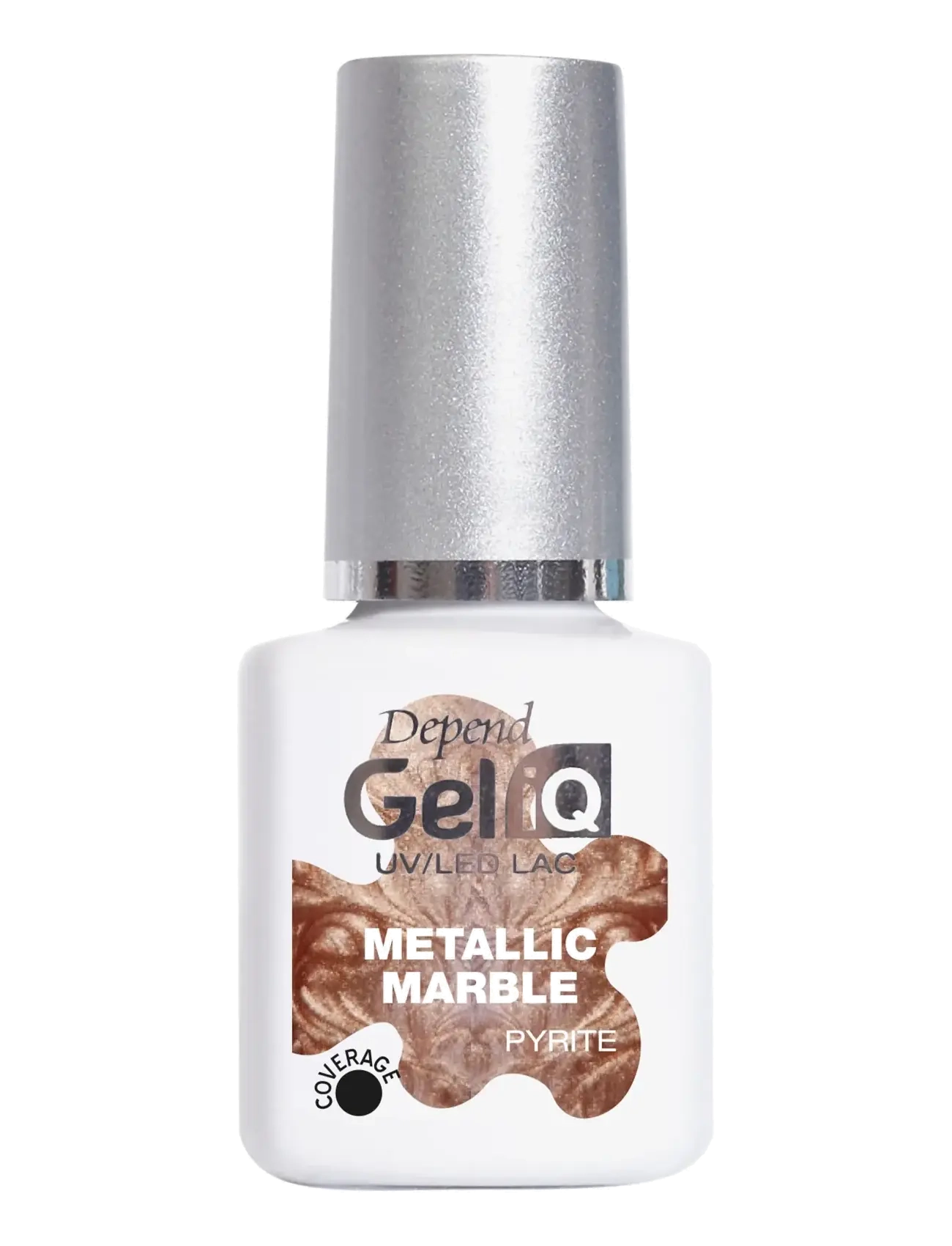 Depend Cosmetic Gel Iq Metallic Marble, Neglelak, Guld, Str: 5 ML