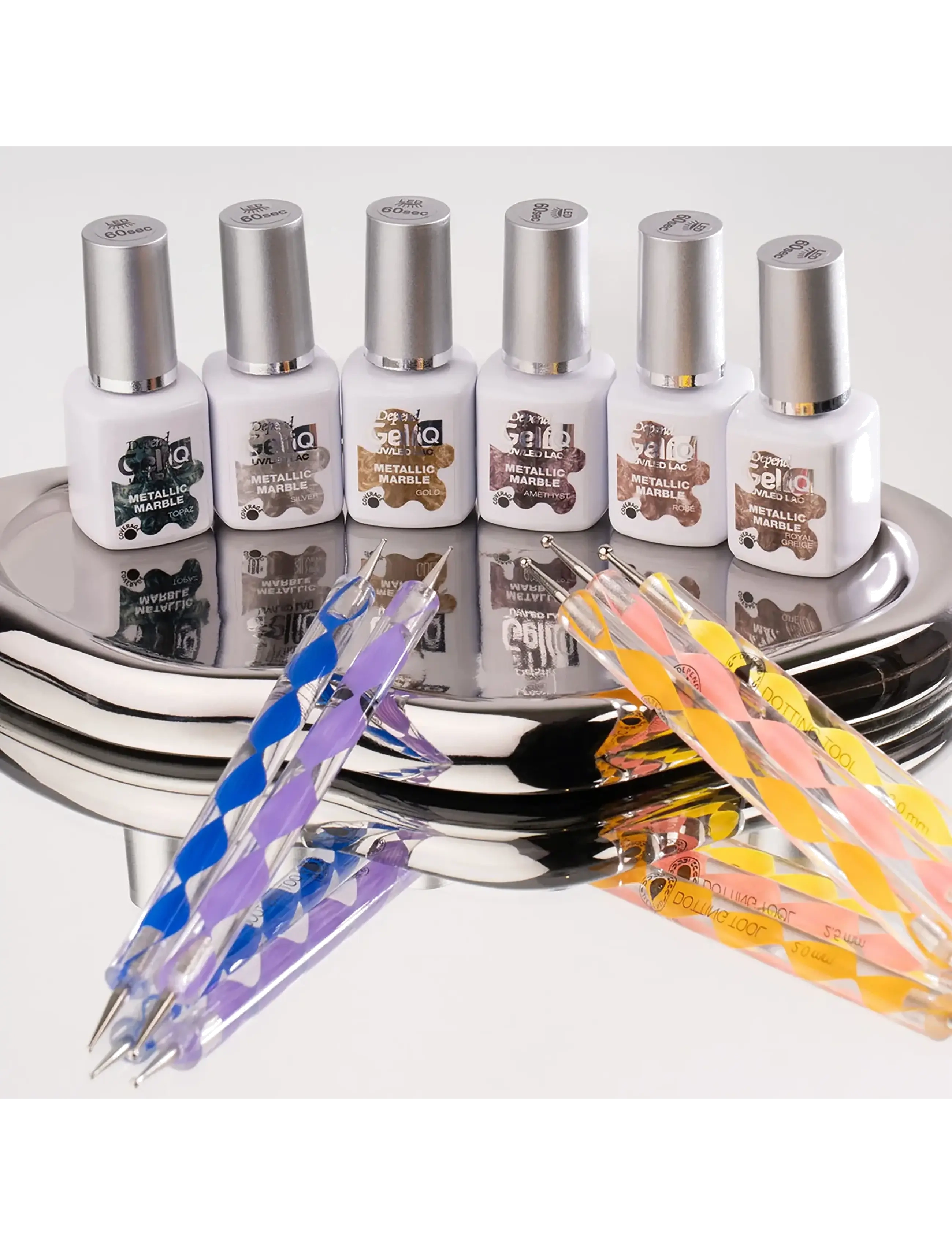 Depend Cosmetic - Gel iQ Metallic Marble - meikit - pyrite - 2