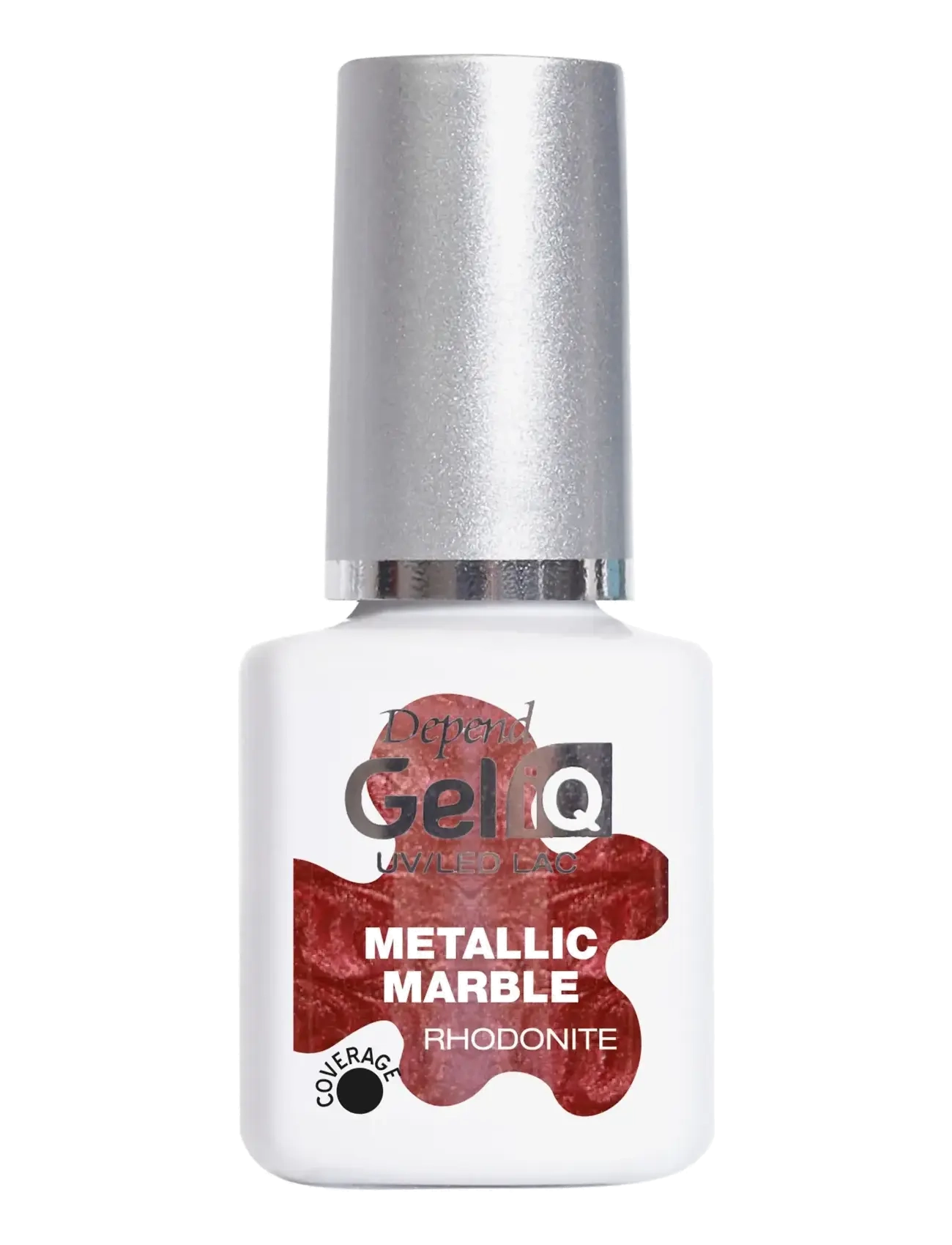Depend Cosmetic Gel iQ Metallic Marble - Gel Neglelakk - RHODONITE / burgundy