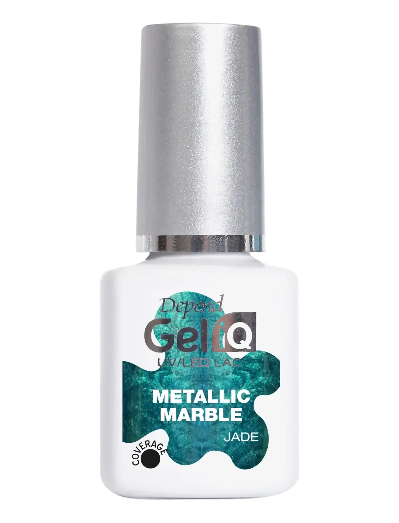 Depend Cosmetic Gel Iq Metallic Marble, 5 ml, Green, Negle > Neglelak, Dame