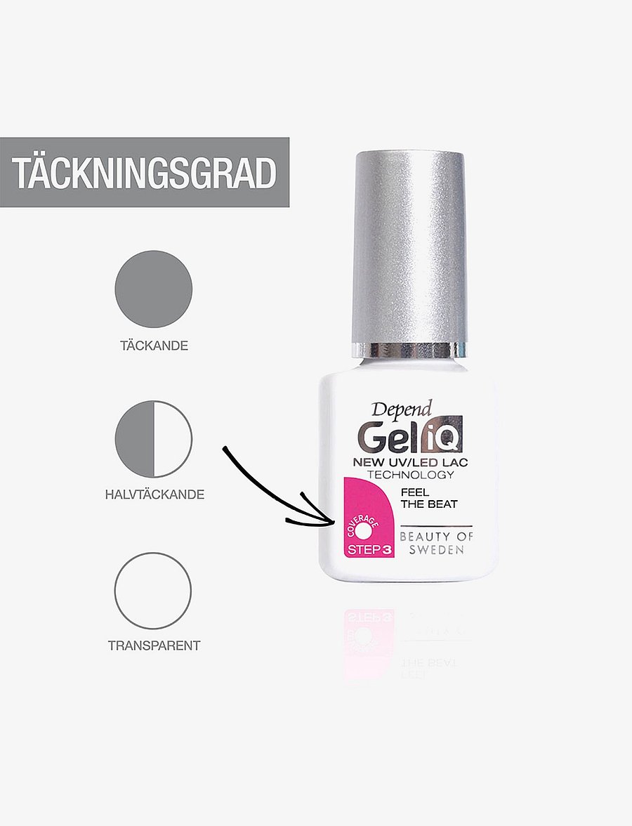 Depend Cosmetic - Gel iQ Base Coat Step 2 - geelküünelakk - clear - 1