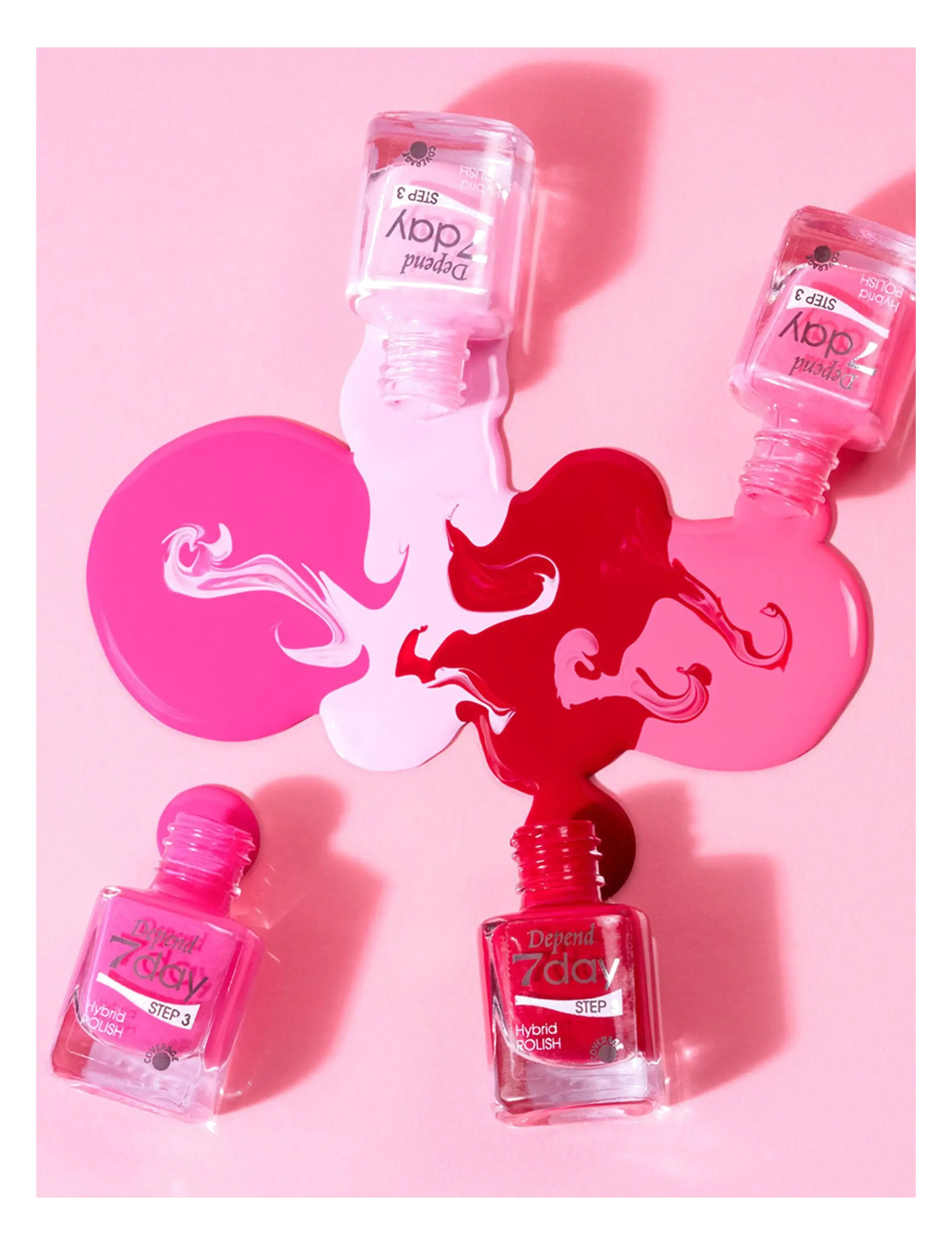Depend Cosmetic 7Day 50 Shades Of Pink, 5 ml, Pink, Negle > Neglelak, Dame