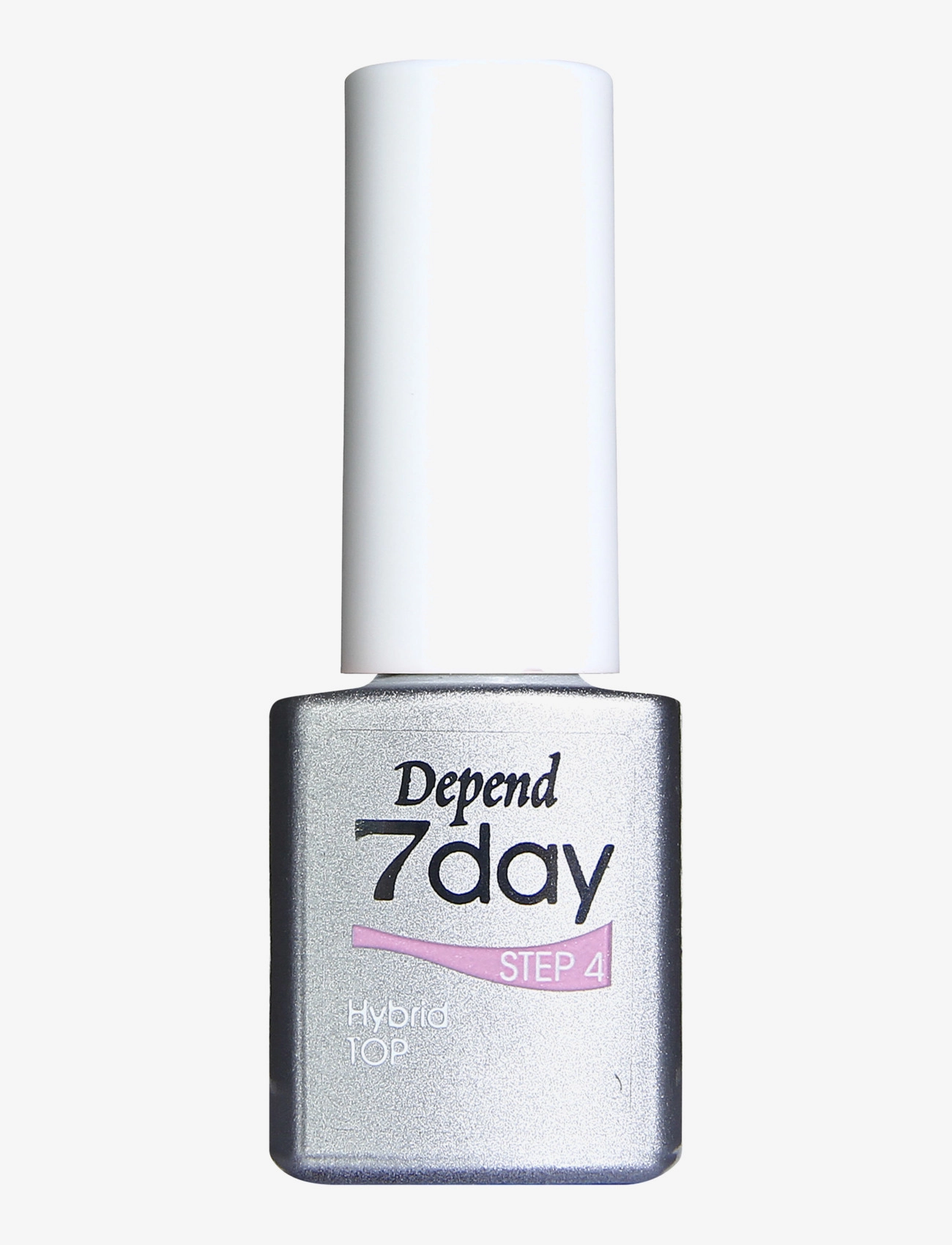 Depend Cosmetic 7Day Hybrid Top, Neglelak, Sølv, Str: 5 ml