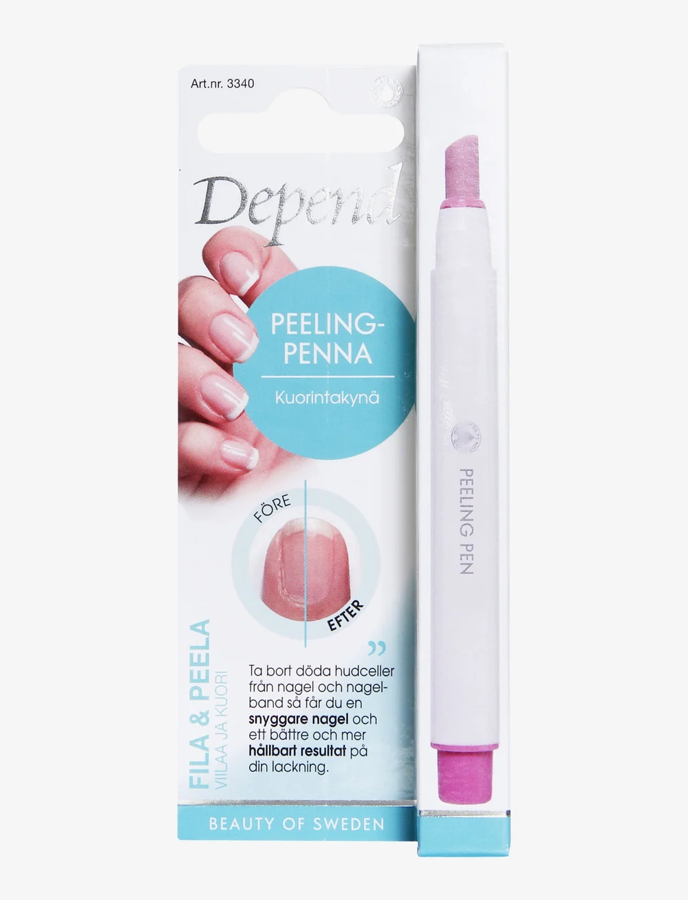 Depend Cosmetic - Peelingpenna - küüntehooldus - clear - 0
