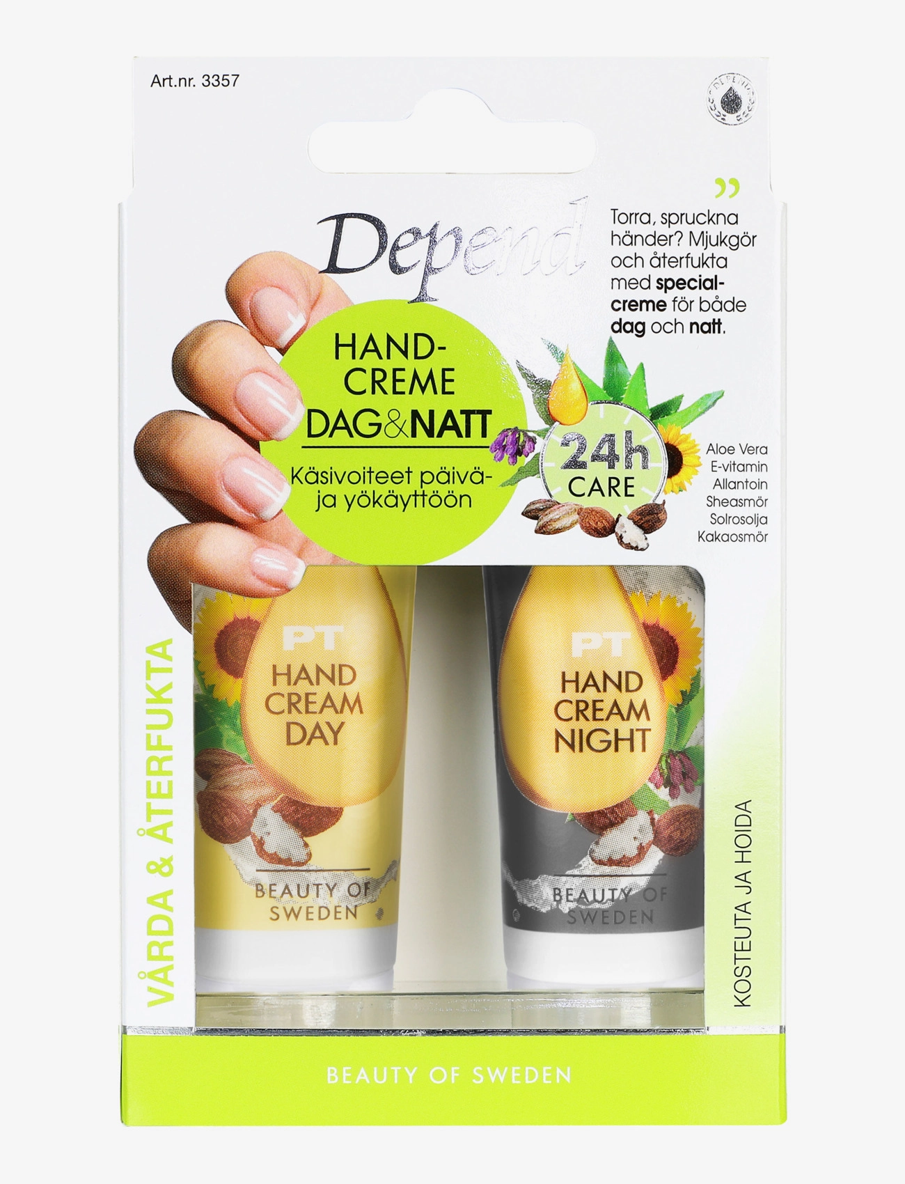Depend Cosmetic Handcreme Dag & Natt, One Size, Nude, Håndpleje > Håndcreme, Dame