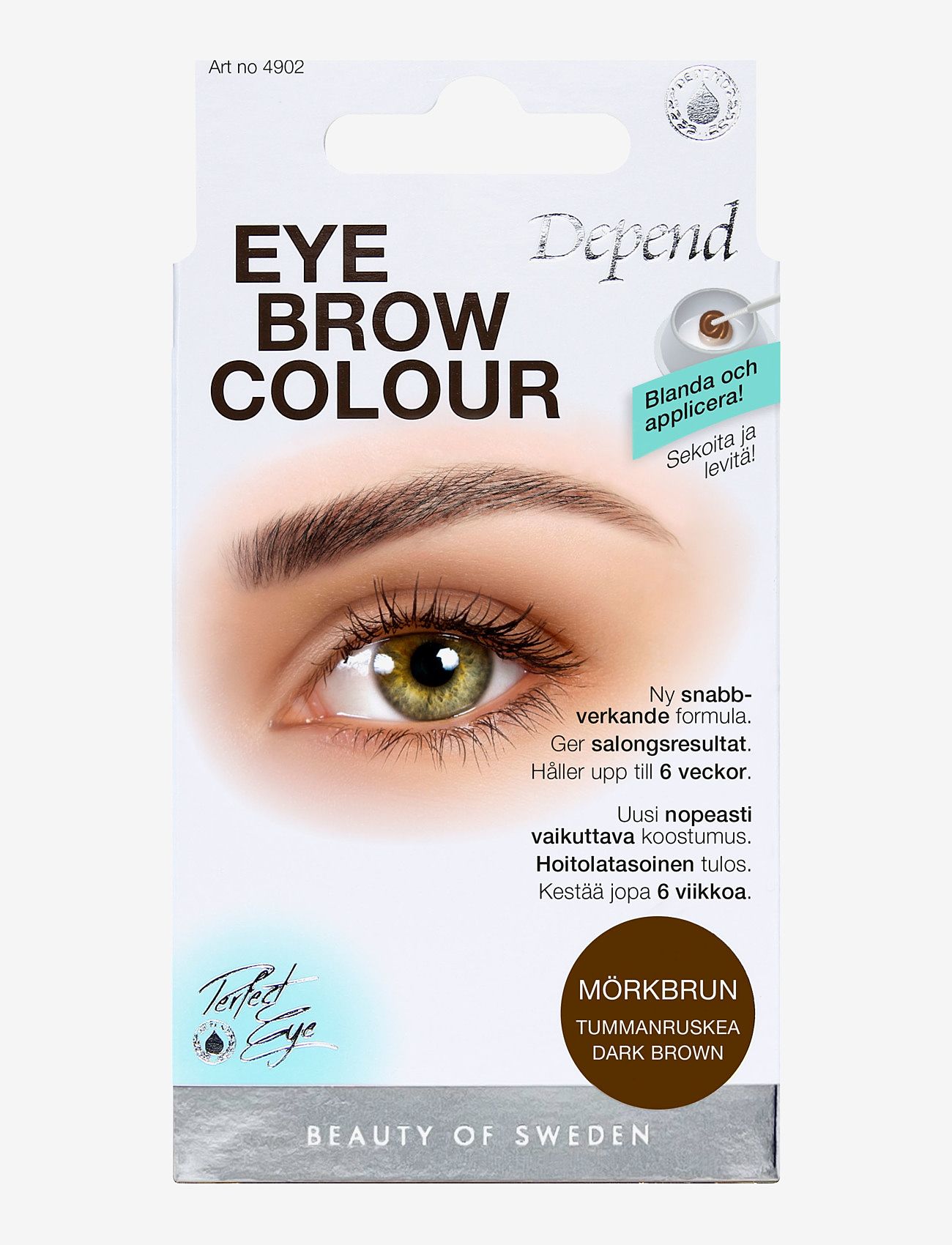 Depend Cosmetic - Eyebrow colour  Dark brown - makeup - dark brown - 0