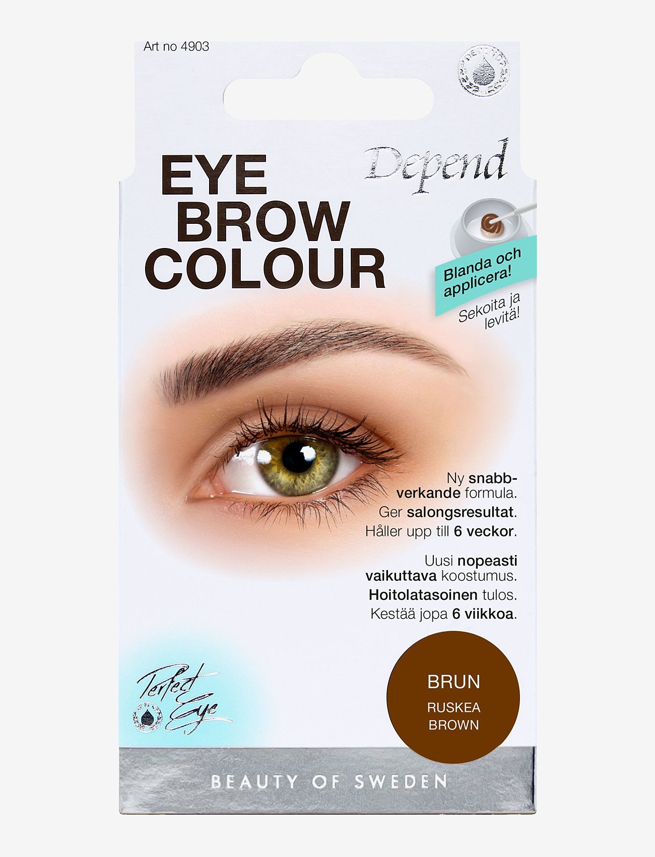 Depend Cosmetic - Eyebrow colour Brown - smink - brown - 1