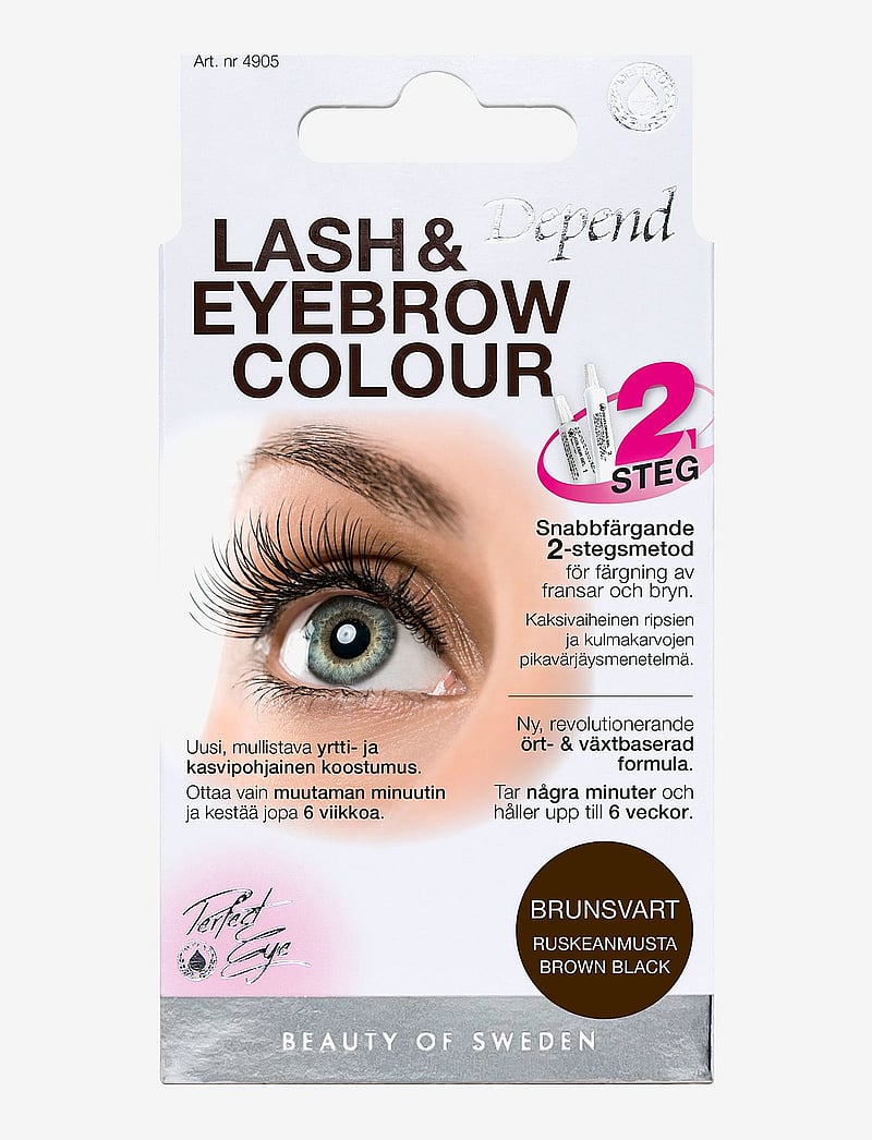 Depend Cosmetic - Lash/eyebrow col. Brown black - makeup - brown black - 0