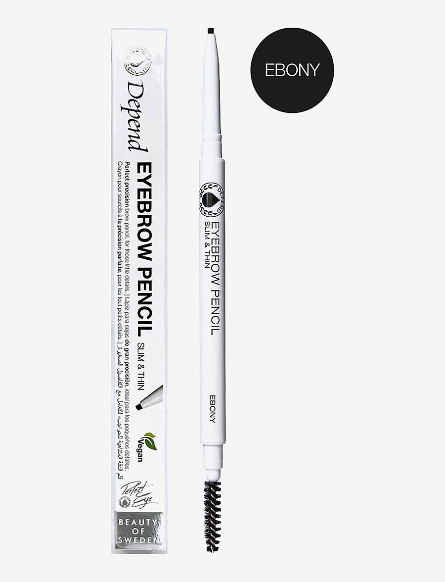 Depend Cosmetic - Eyebrowpencil slim&thin Ebony - Øjne & bryn - ebony nord - 0