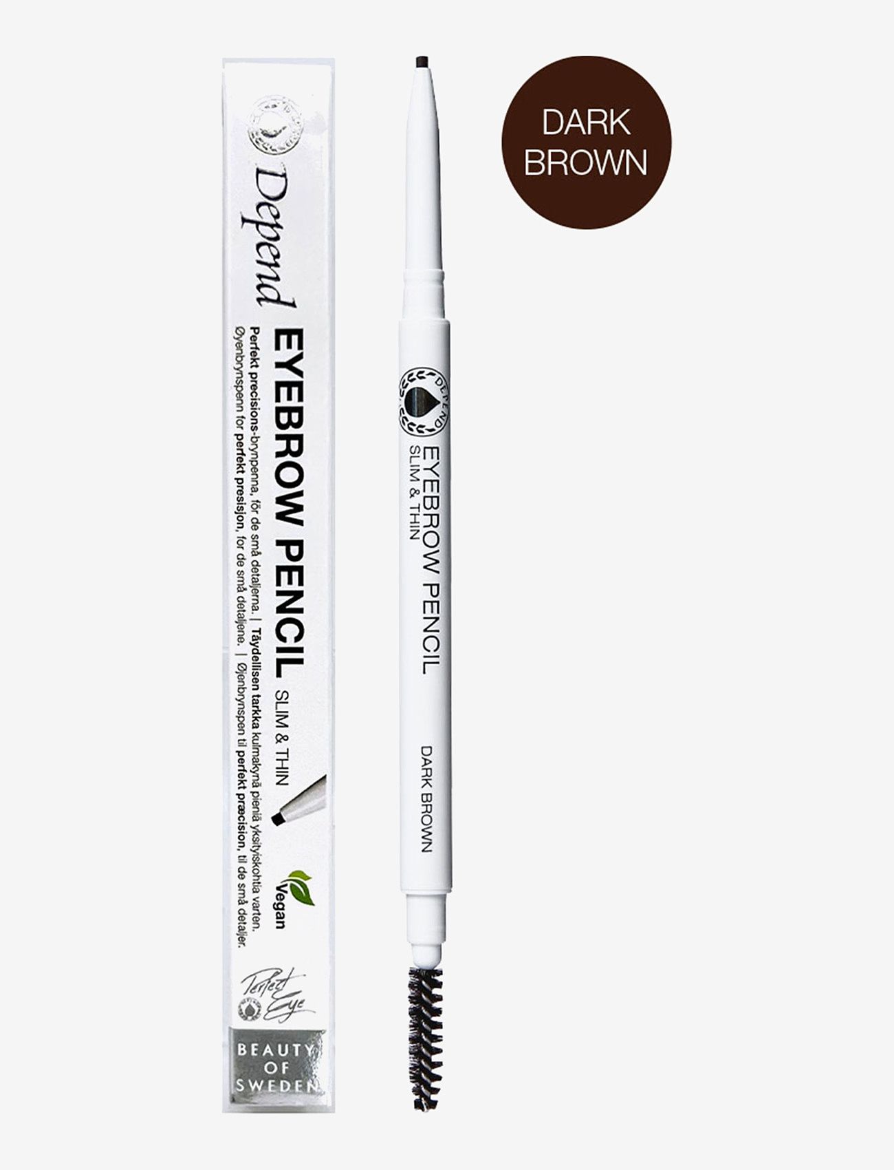 Depend Cosmetic - Eyebrowpen. slim&thin Darkbrown - Øjne & bryn - darkbrown nord - 0