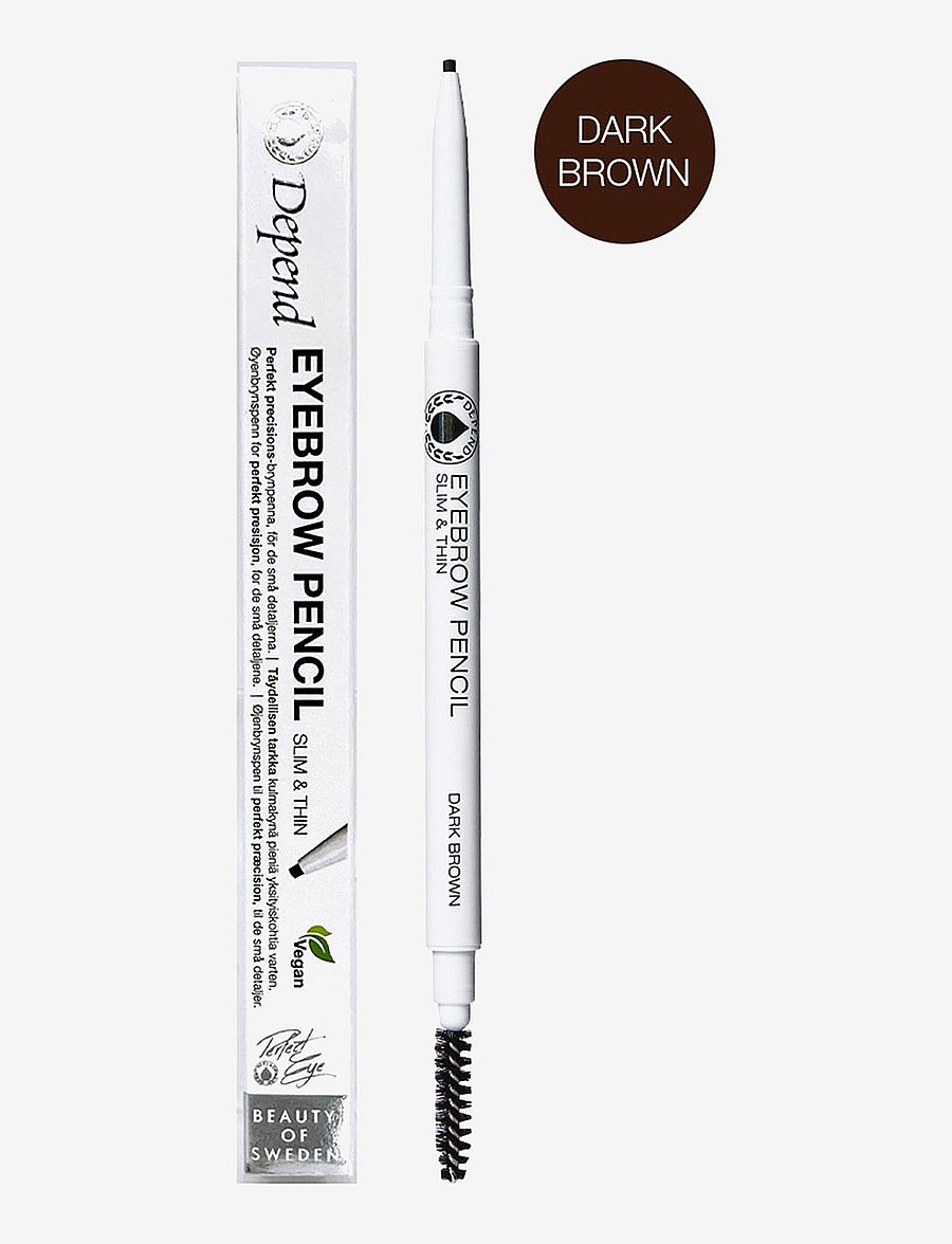 Depend Cosmetic - Eyebrowpen. slim&thin Darkbrown - silmad ja kulmud - darkbrown nord - 0