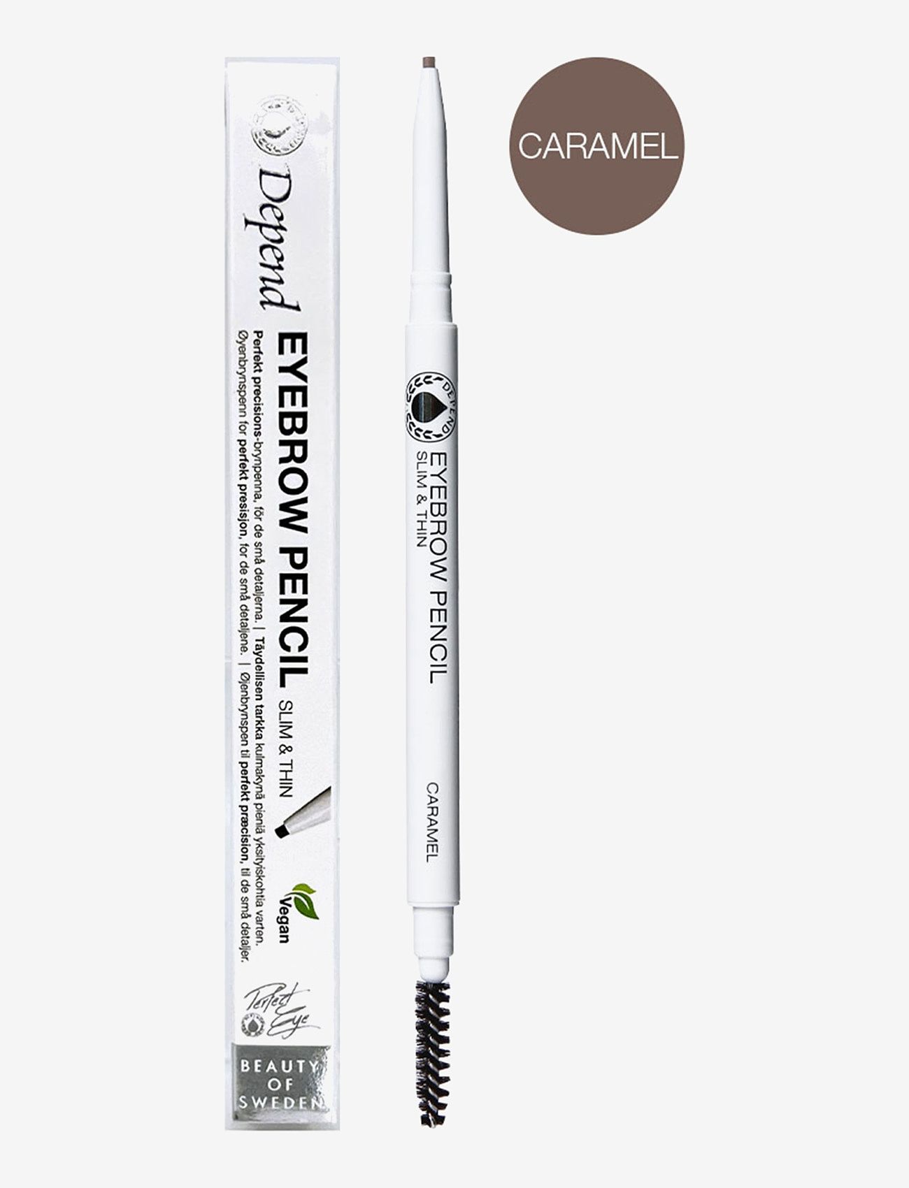 Depend Cosmetic Eyebrowpen. slim&thin Caramel - Smink - CARAMEL NORD / clear
