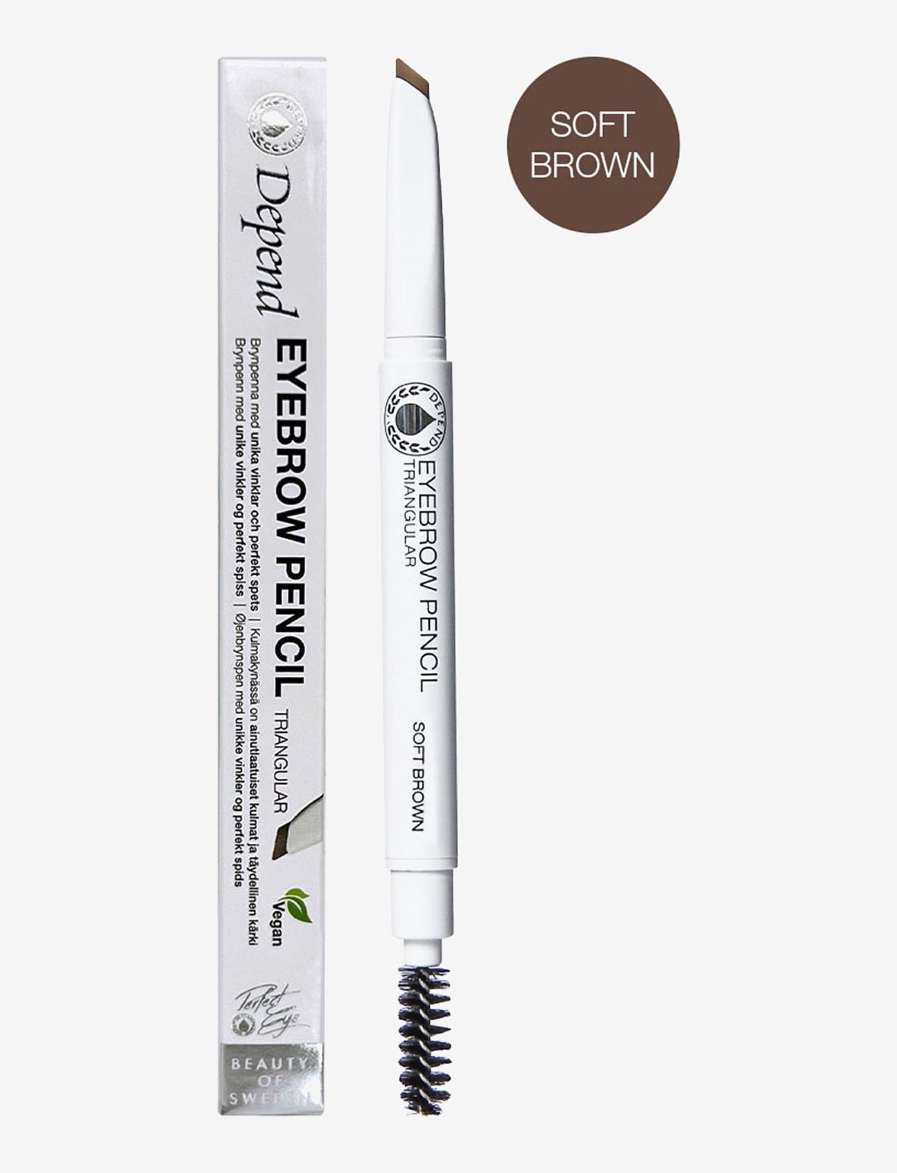 Depend Cosmetic Eyebrowpen. Triangular Softbrown, One Size, Nude, Øjenbryn > Øjenbrynsblyant, Dame