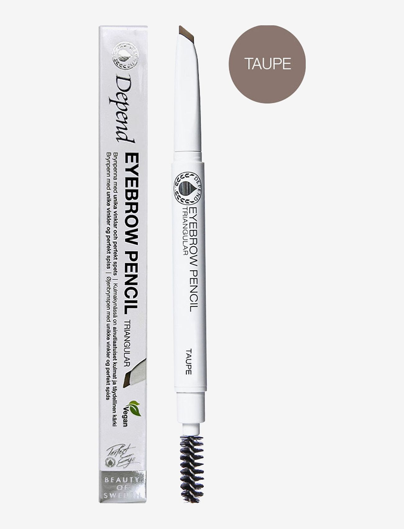 Depend Cosmetic Eyebrowpe. Triangular Taupe, One Size, Nude, Øjenbryn > Øjenbrynsblyant, Dame