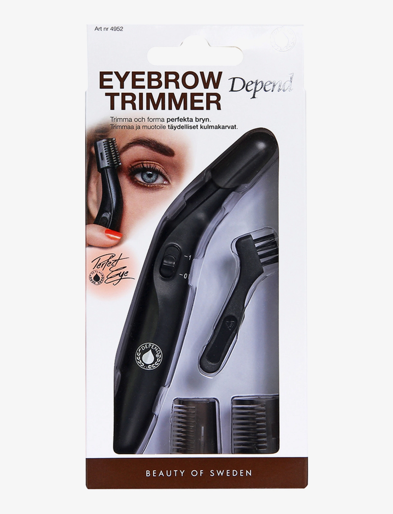 Depend Cosmetic Eyebrow Trimmer, One Size, Nude, Øjne > Øjenbryn, Dame