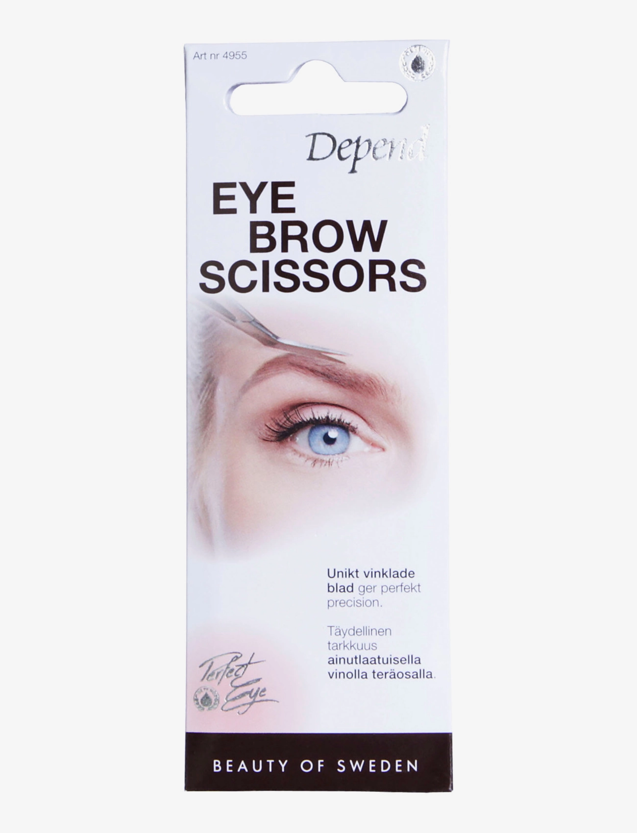 Depend Cosmetic Scissors Eyebrow, Makeup udstyr, Nude, Str: ONE SIZE